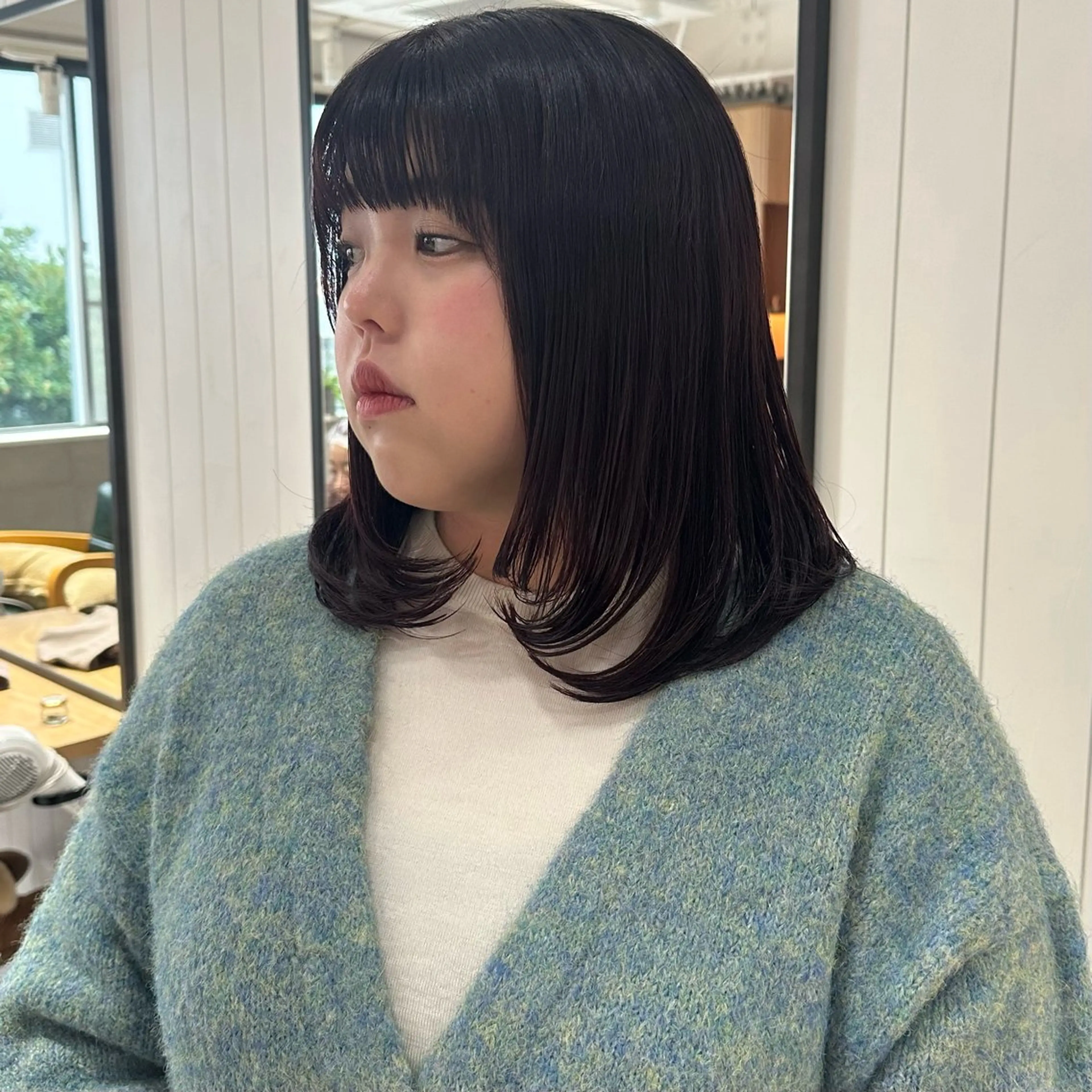 ミディアム カラー 髪質改善 イオリのヘアスタイル