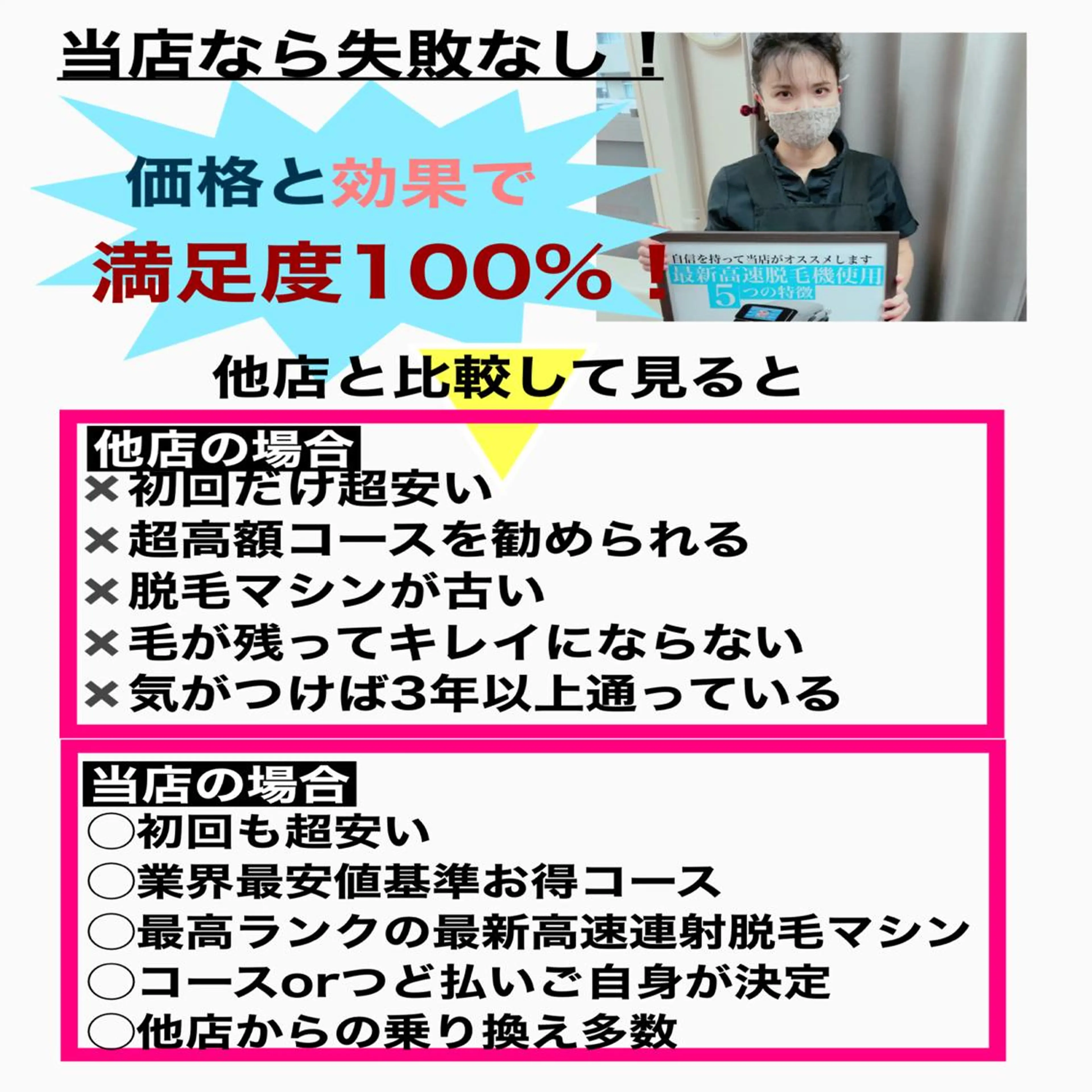 オアシス・さくら所属・中村貴子都度払い脱毛 小顔コルギのエステ・リラクイメージ