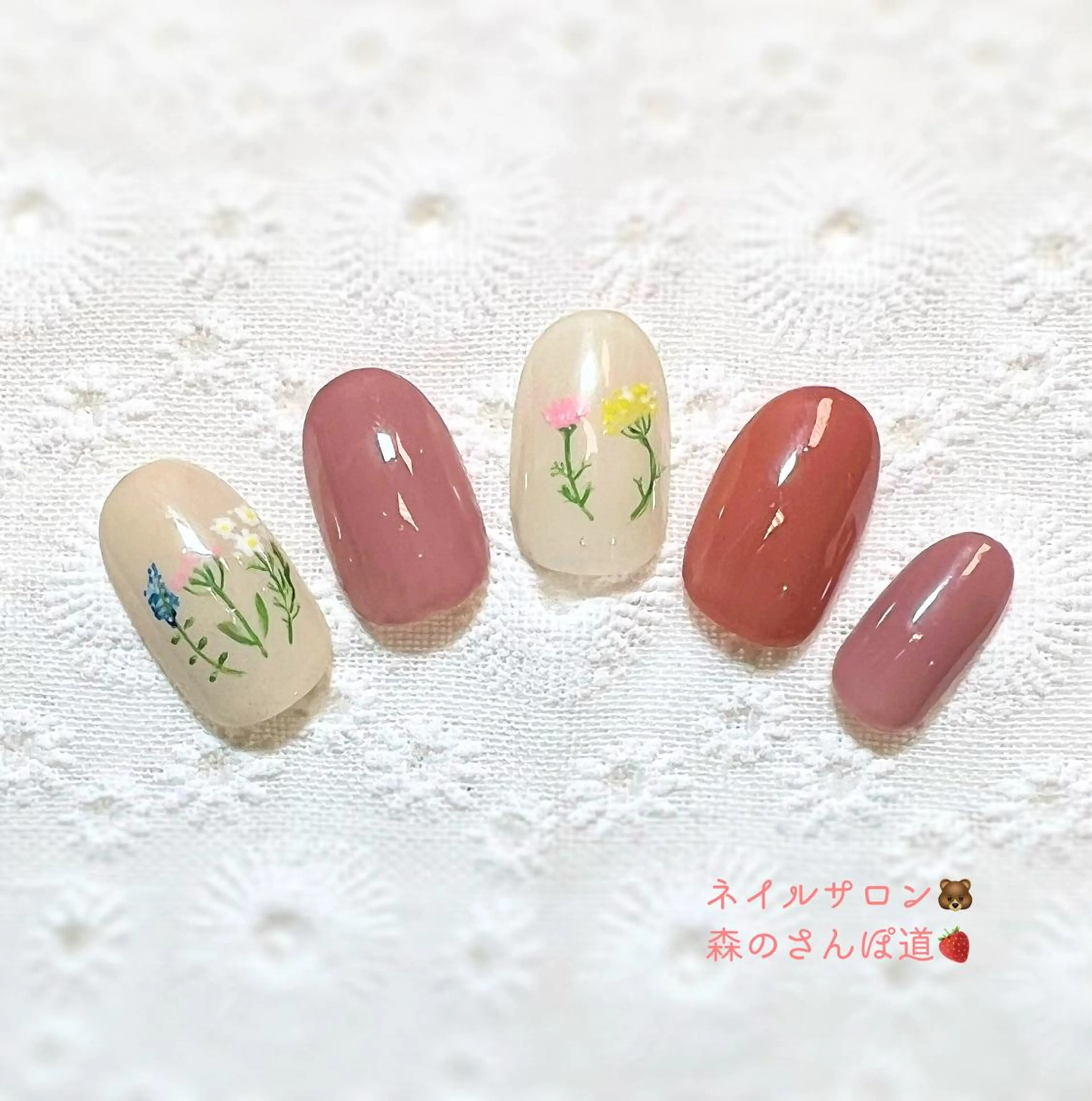 ネイル ハンドネイル 森のさんぽ道所属・ショートネイル 森のさんぽ道のネイルデザイン