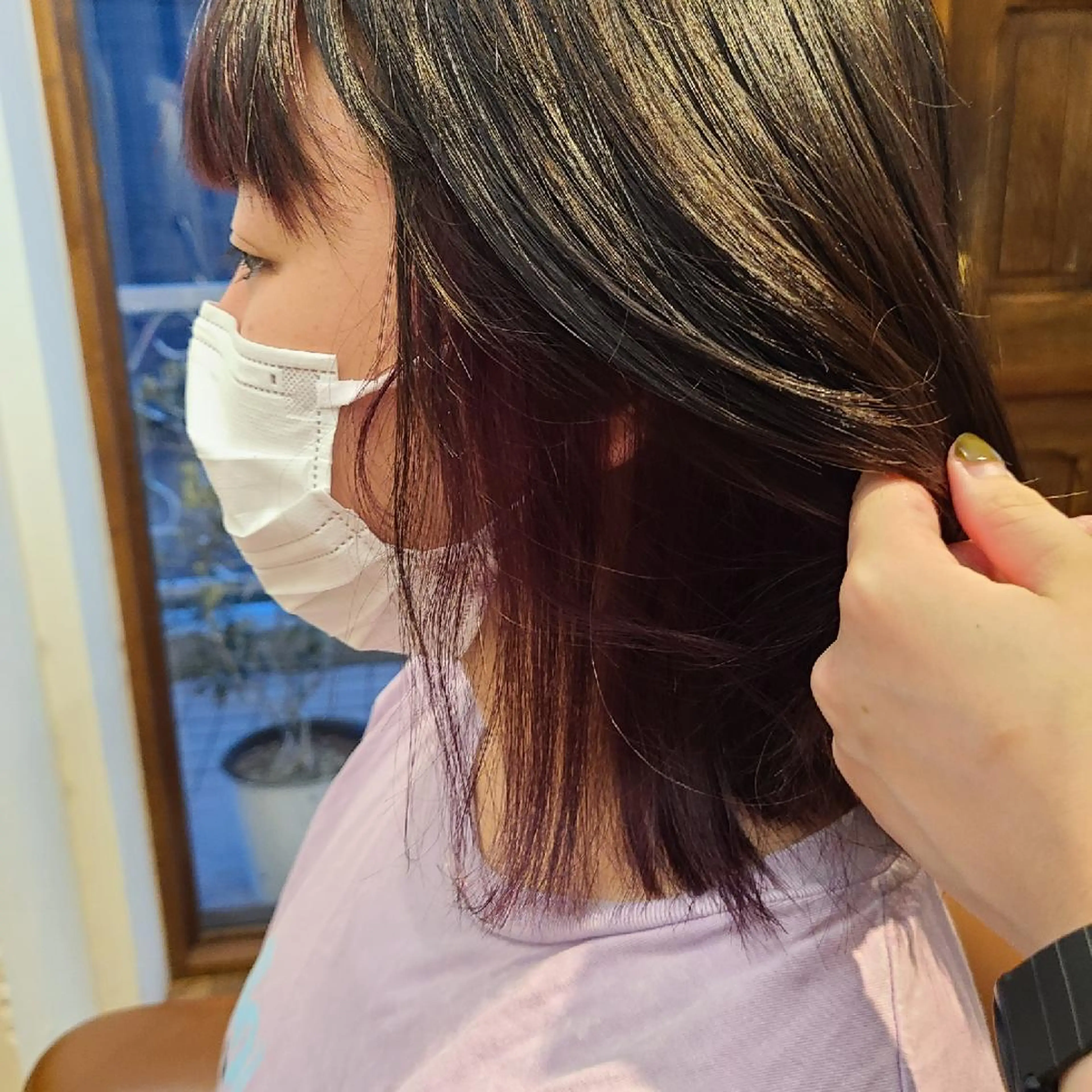 ミディアム カラー ヘアカラー Hazumi Ayanoのヘアスタイル
