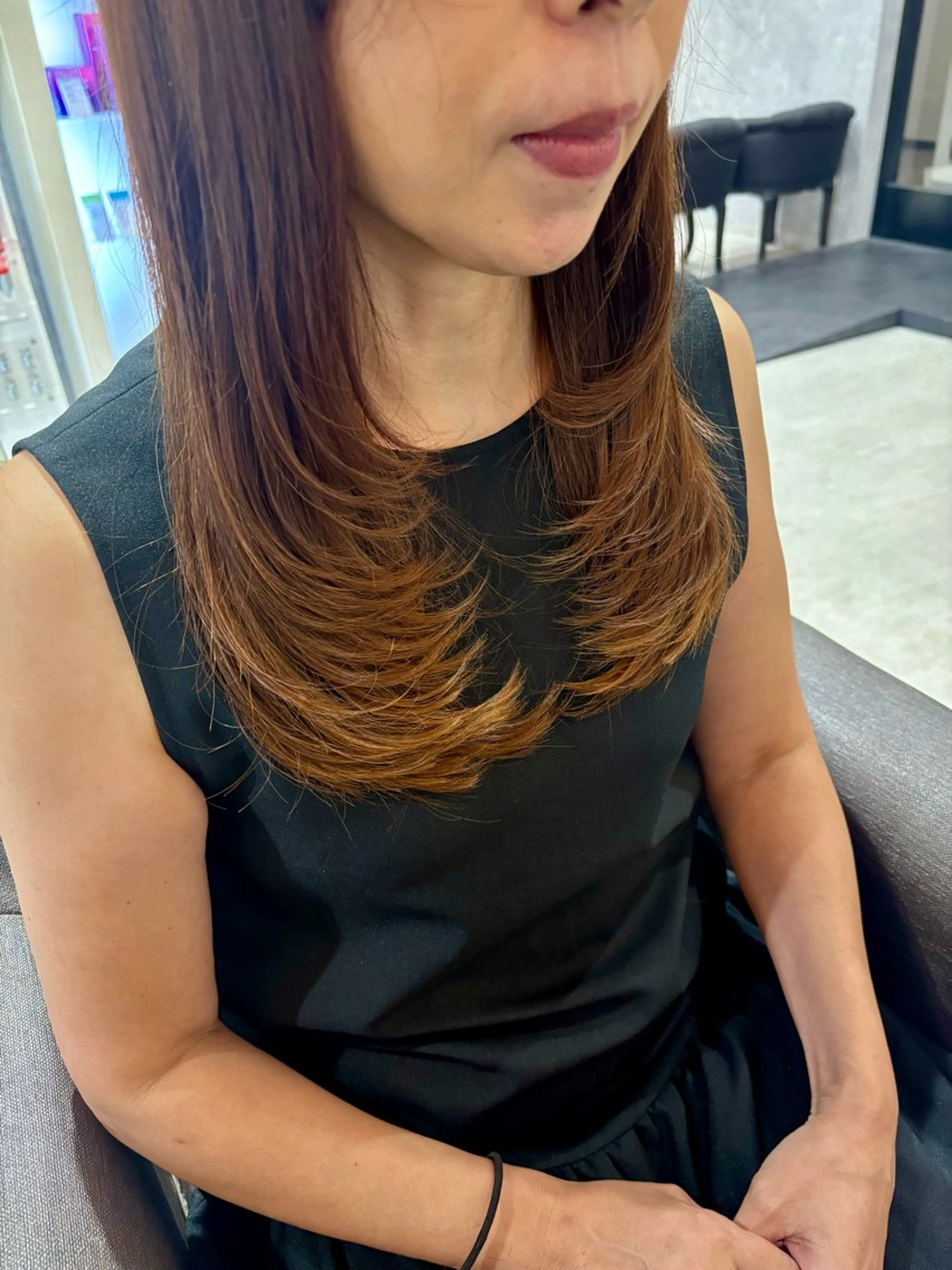 ロング カット ヘアカラー トリートメント 中田 沙希 🫧髪質改善🫧のヘアスタイル