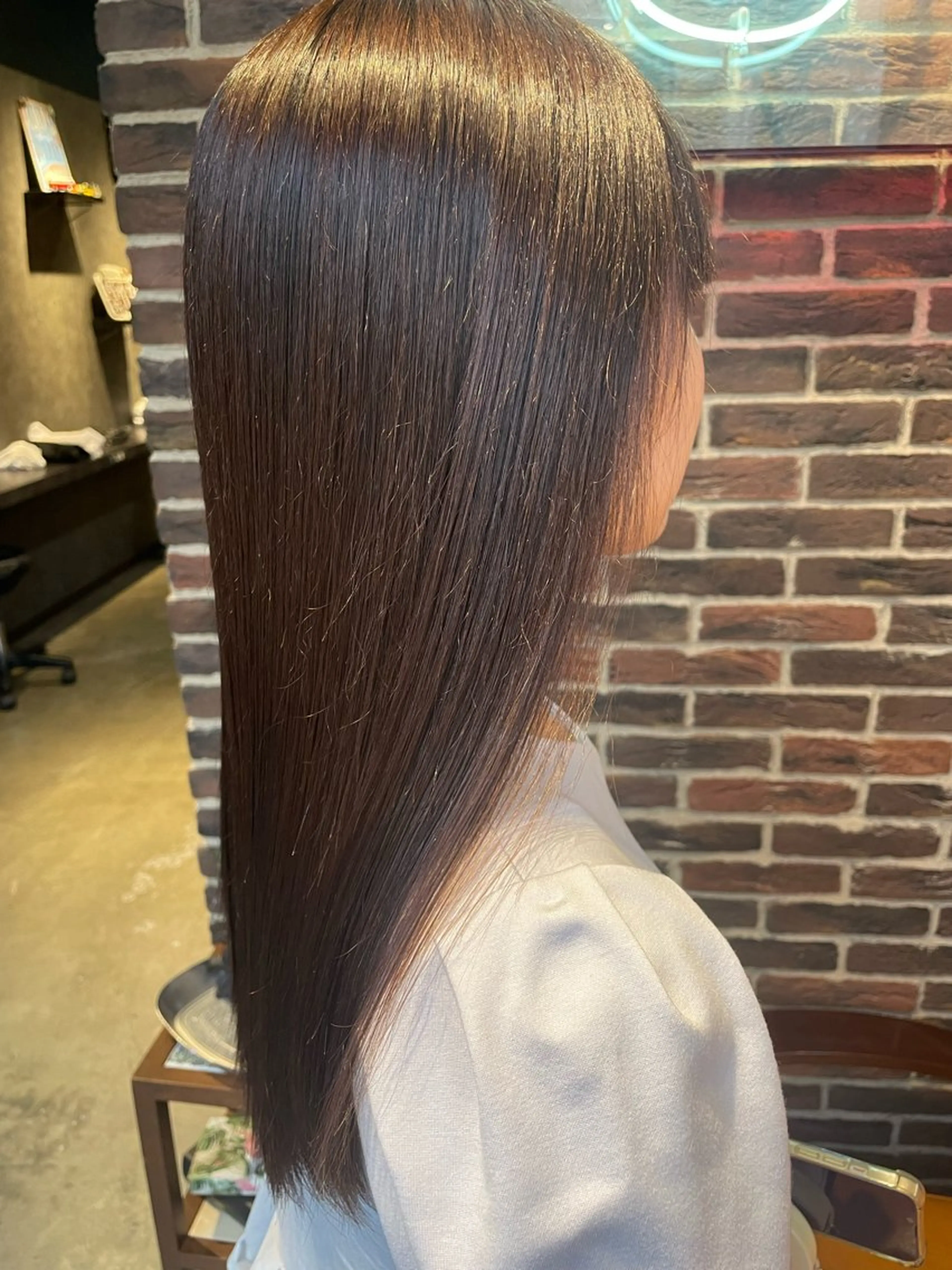 ロング 縮毛矯正 Hair salon 6所属・🌸照井 奈保子🌸のヘアスタイル