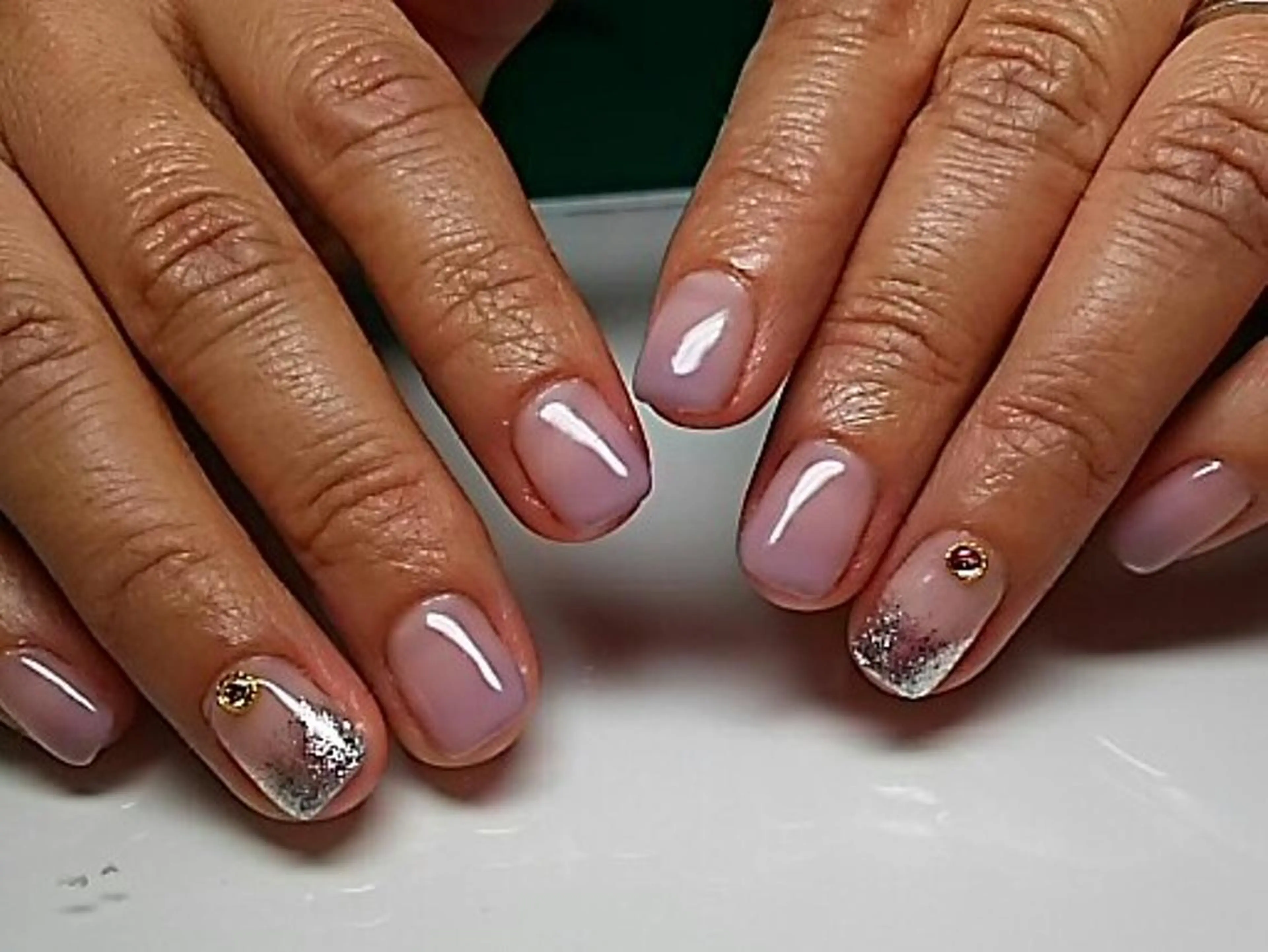 ネイル ショート グラデーション BlissNail ブリスネイルのネイルデザイン