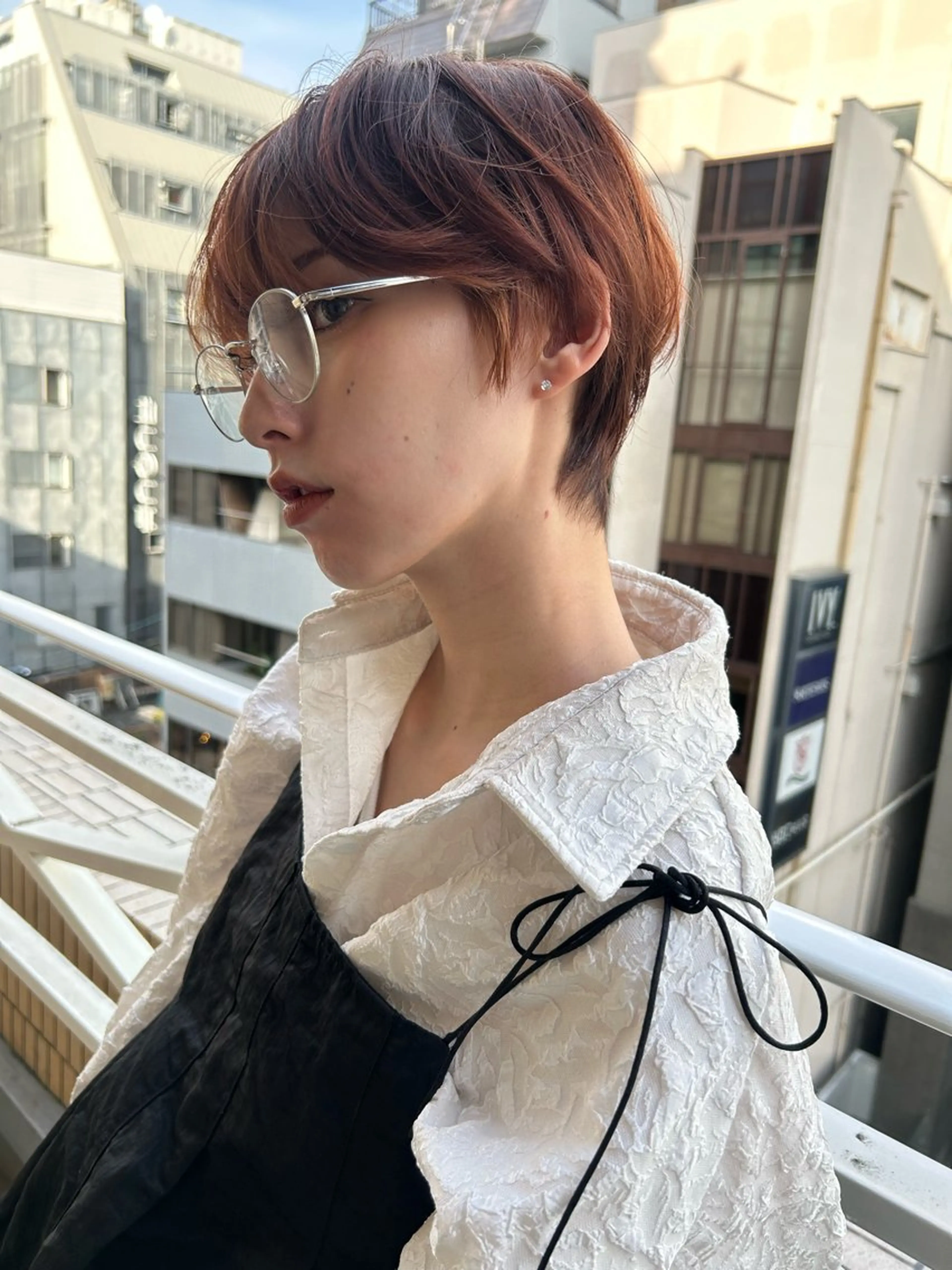 ショート カラー カット ヘアカラー トリートメント ショート/ボブ専門 宮脇美奈/南船場のヘアスタイル