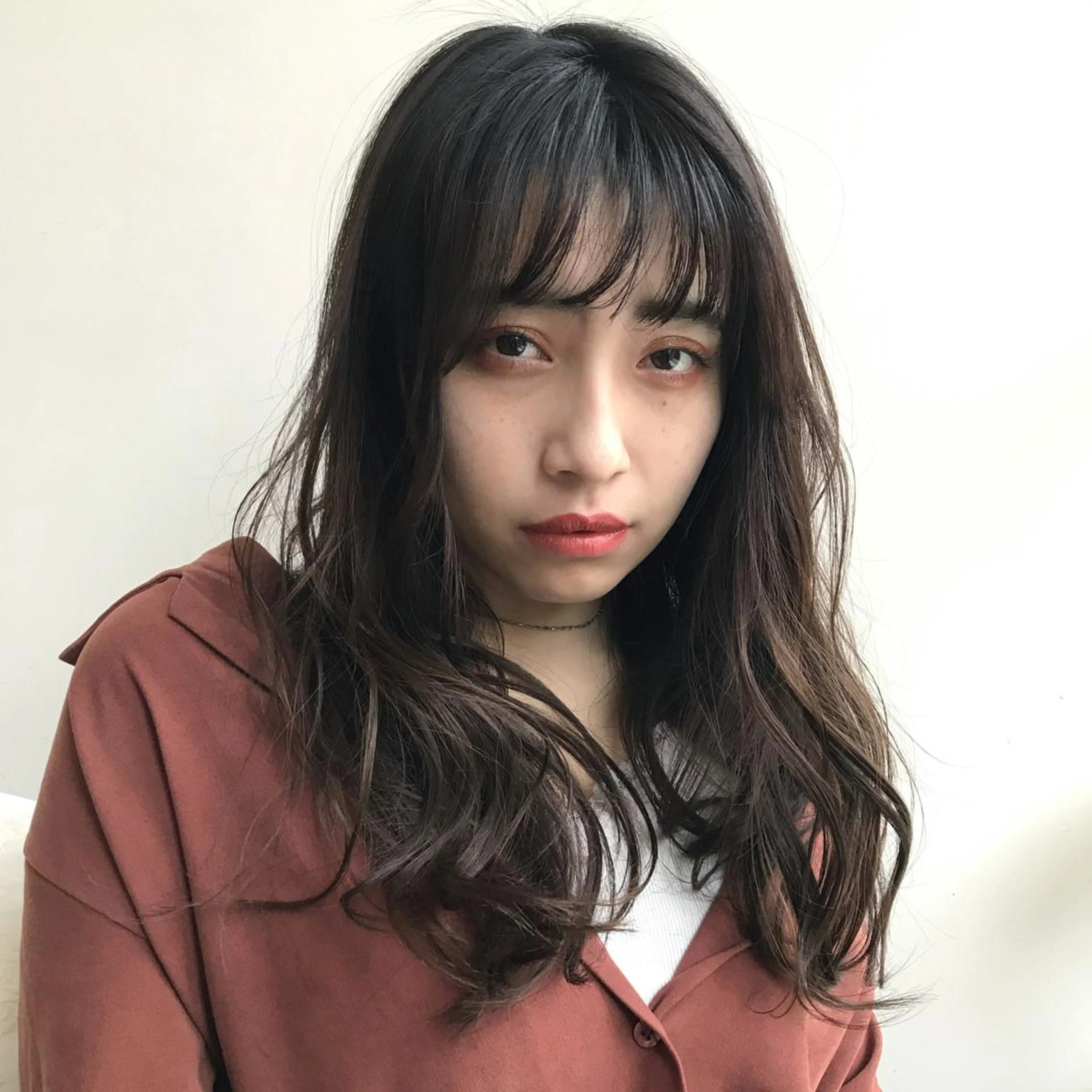 ロング カラー パーマ シースルーバング 大人お洒落女子❤︎ Ayakoのヘアスタイル