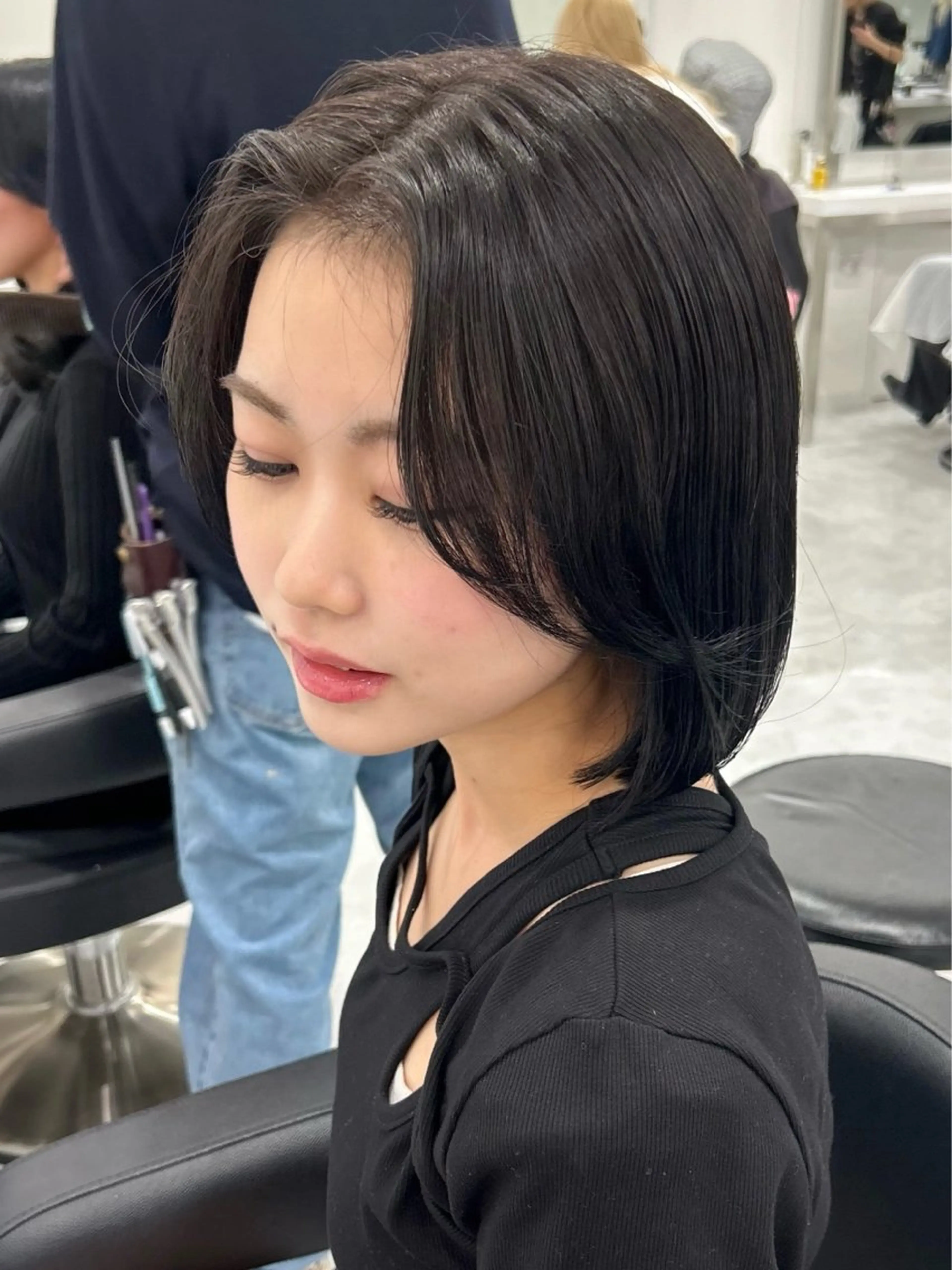 ロング カラー パーマ ヘアアレンジ メンズ キッズ 🩶盛れ✖️韓国ヘア 🩶Himari🎀のヘアスタイル