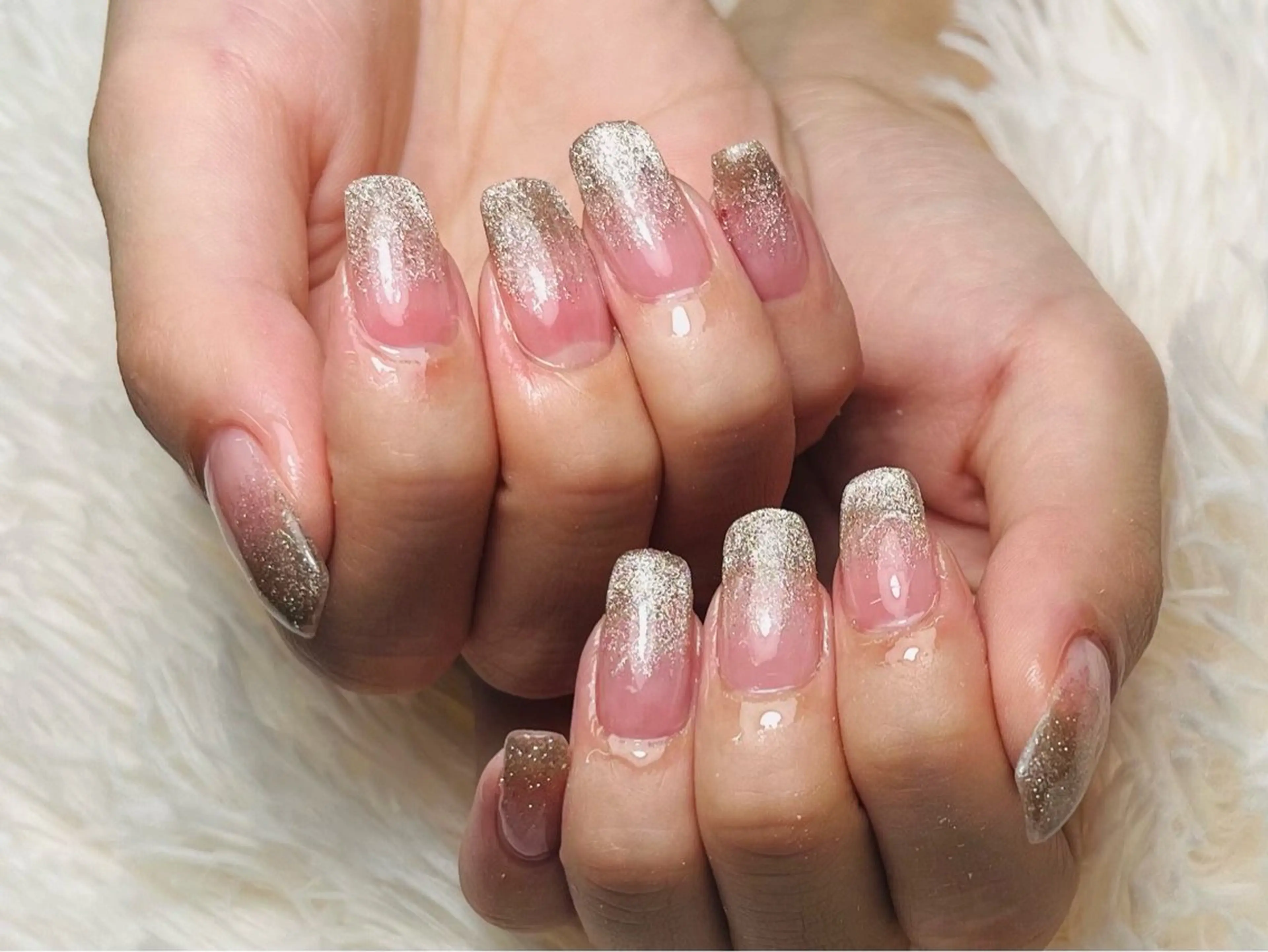 【初回ソフトジェルオフ無料】スカルプ10本長さだし＋グラデーション🎀の写真