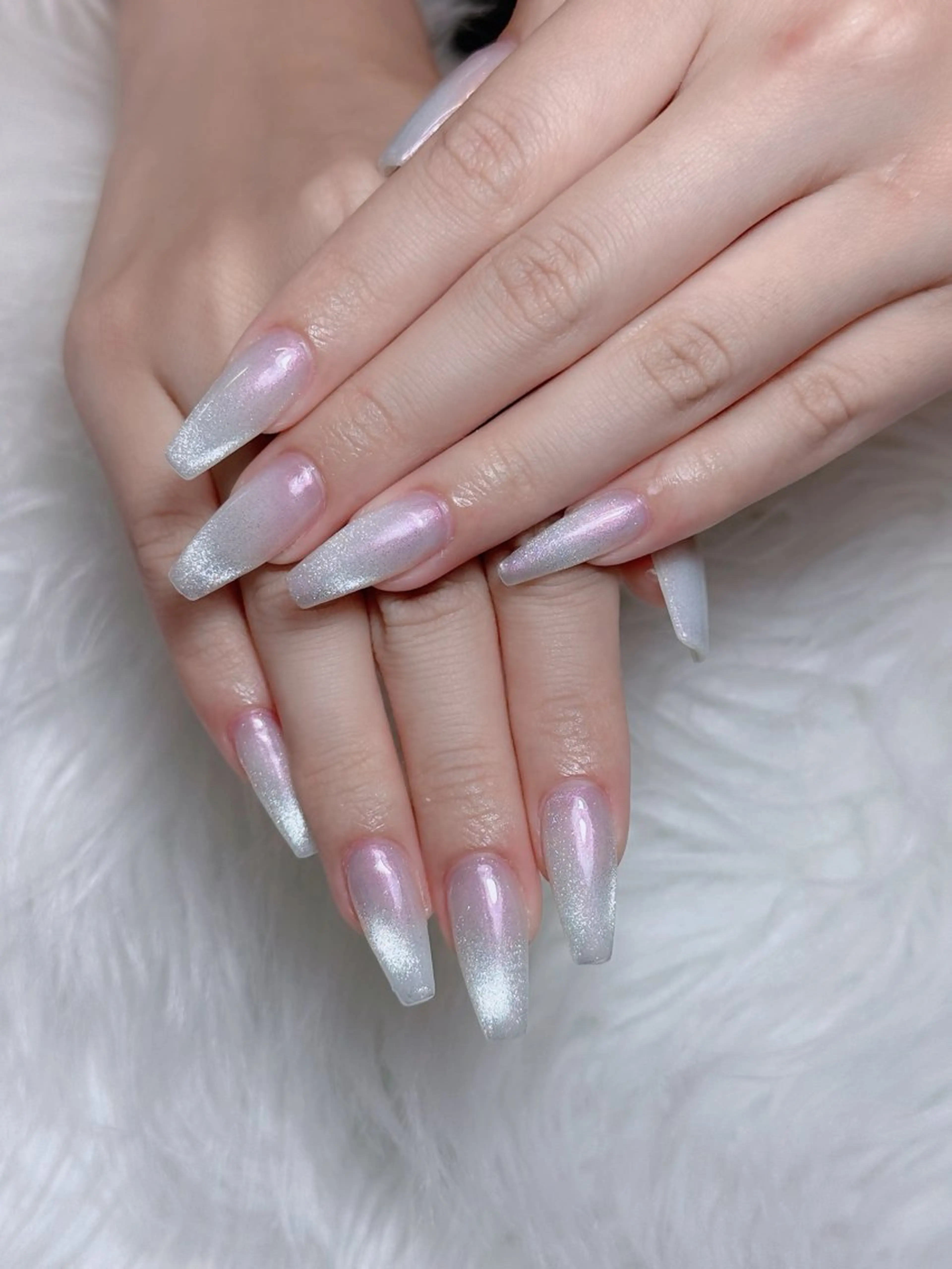 ネイル オーロラネイル チークネイル フットネイル フレンチネイル 韓国ネイル ハンドネイル Lumi Nailのネイルデザイン