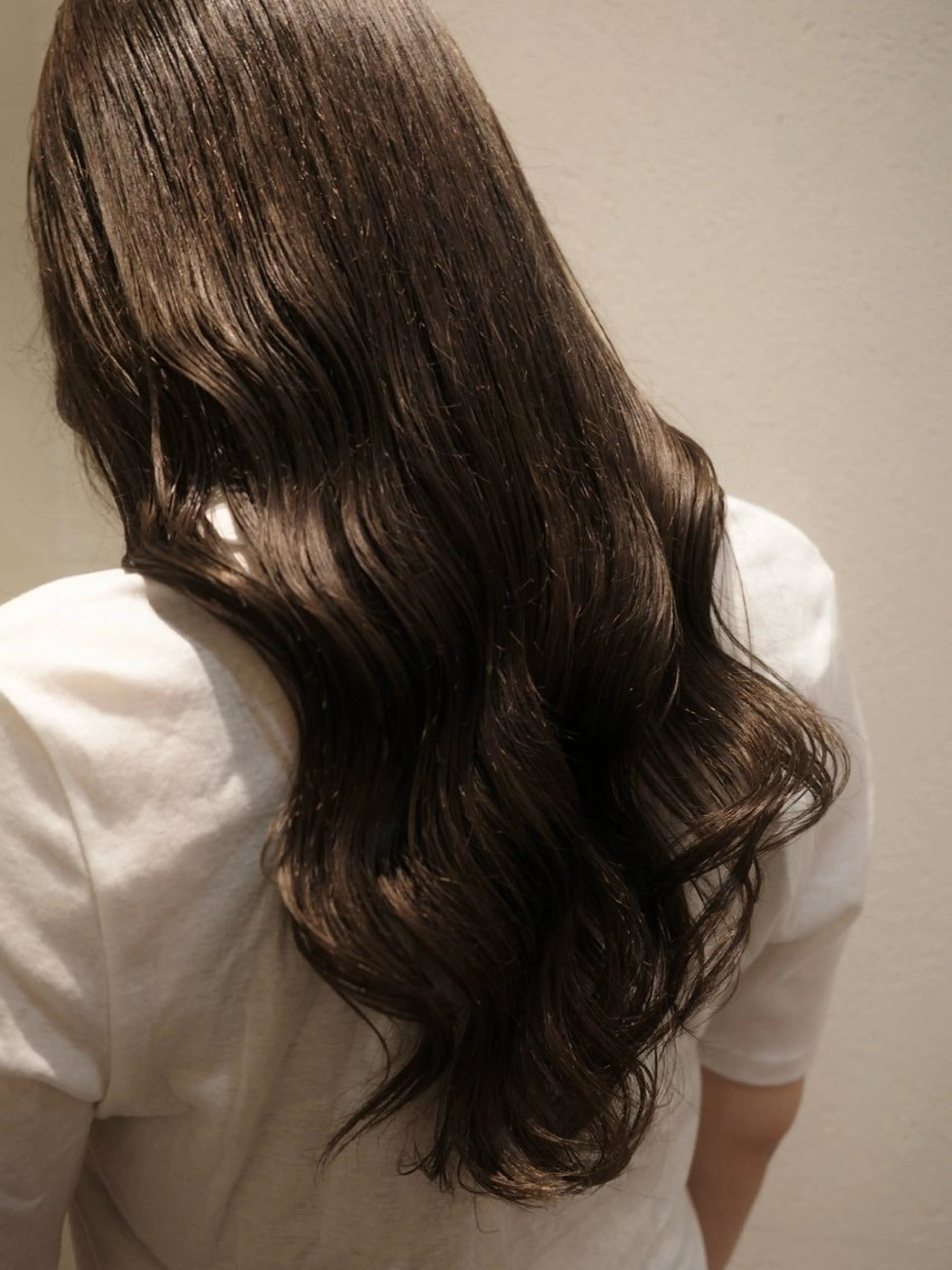 ロング カット ヘアカラー トリートメント mIyu/ナチュラル カラー/レイヤー🤎のヘアスタイル