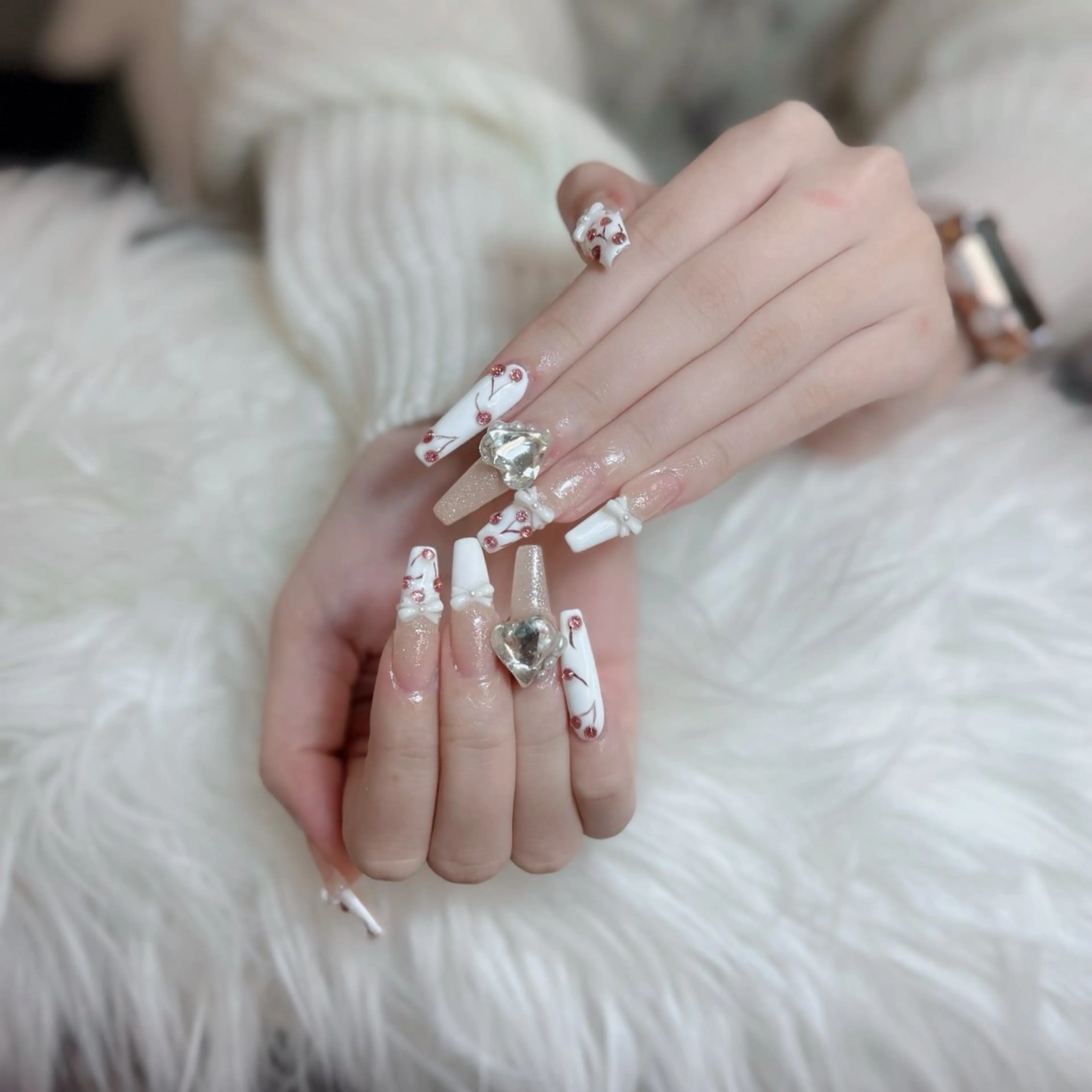 ネイル ジェルネイル 韓国ネイル マグネットネイル ネイルチップ 冬ネイル ハンドネイル Lenie Nailのネイルデザイン