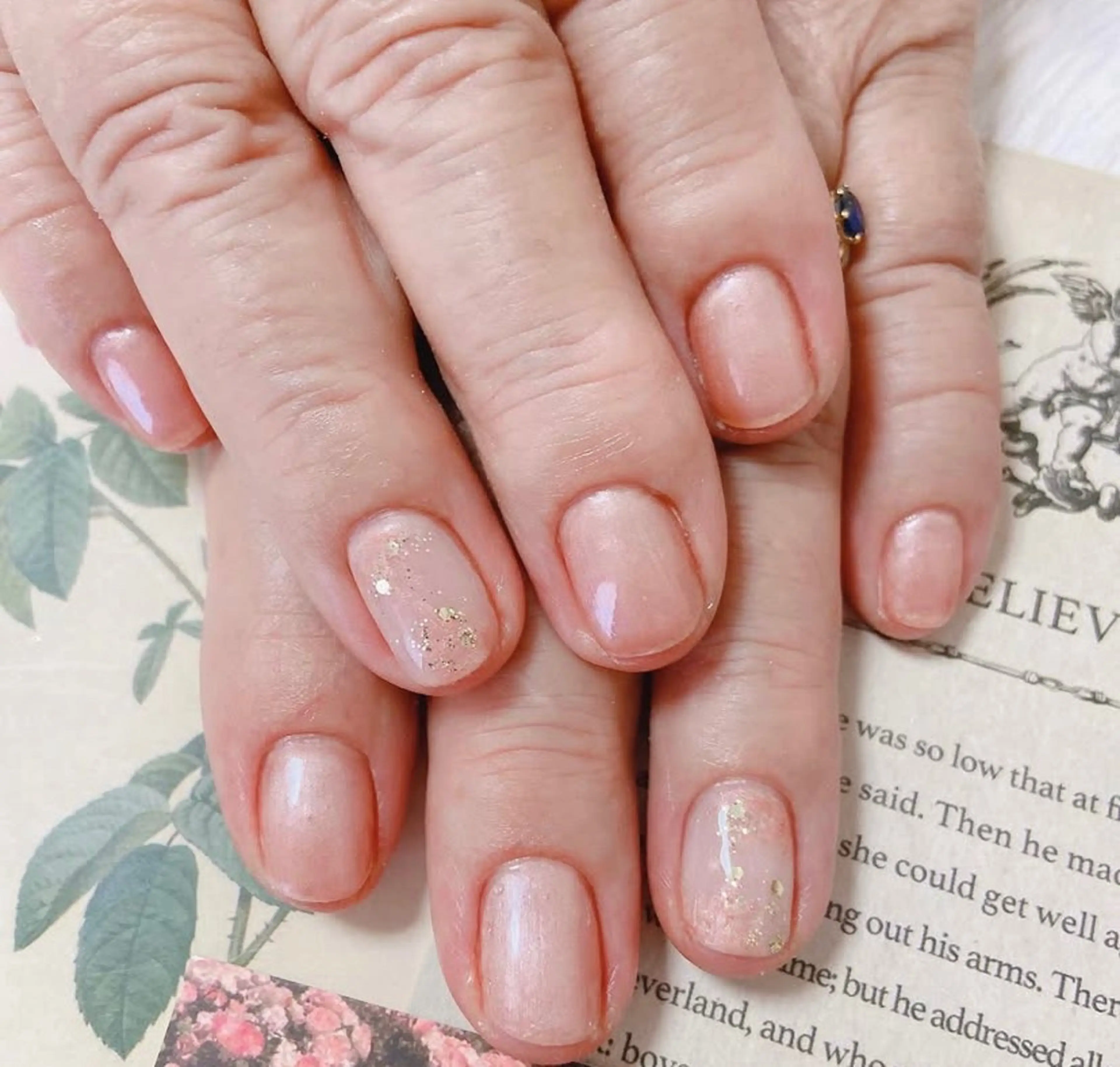 ネイル 大理石ネイル(マーブル) オフィスネイル ハンドネイル nail salon Berry所属・前田 りかのネイルデザイン