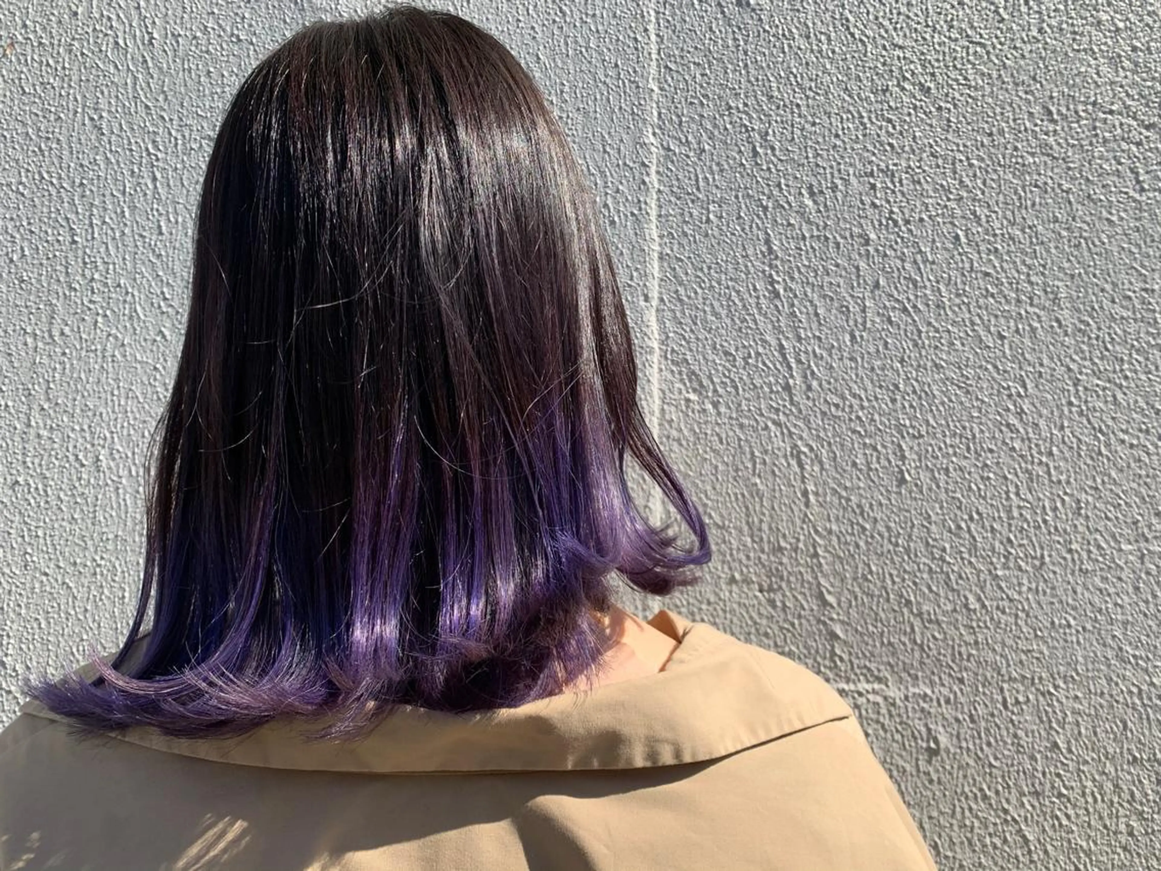 ミディアム パープルカラー モテ髪🌈細矢 森平のヘアスタイル