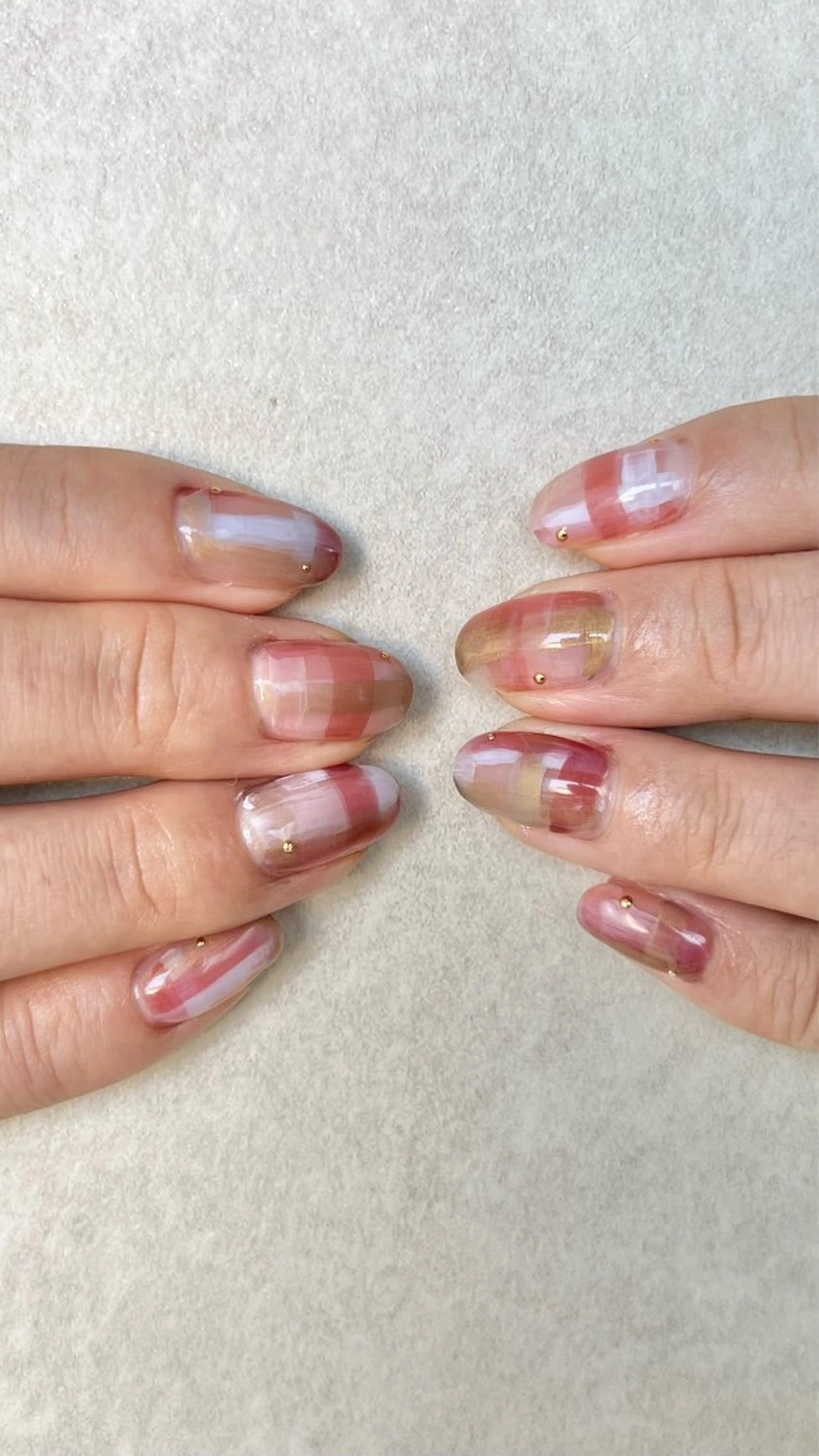 ネイル シルバー ハンドネイル Yoonseul nail　いくみのネイルデザイン