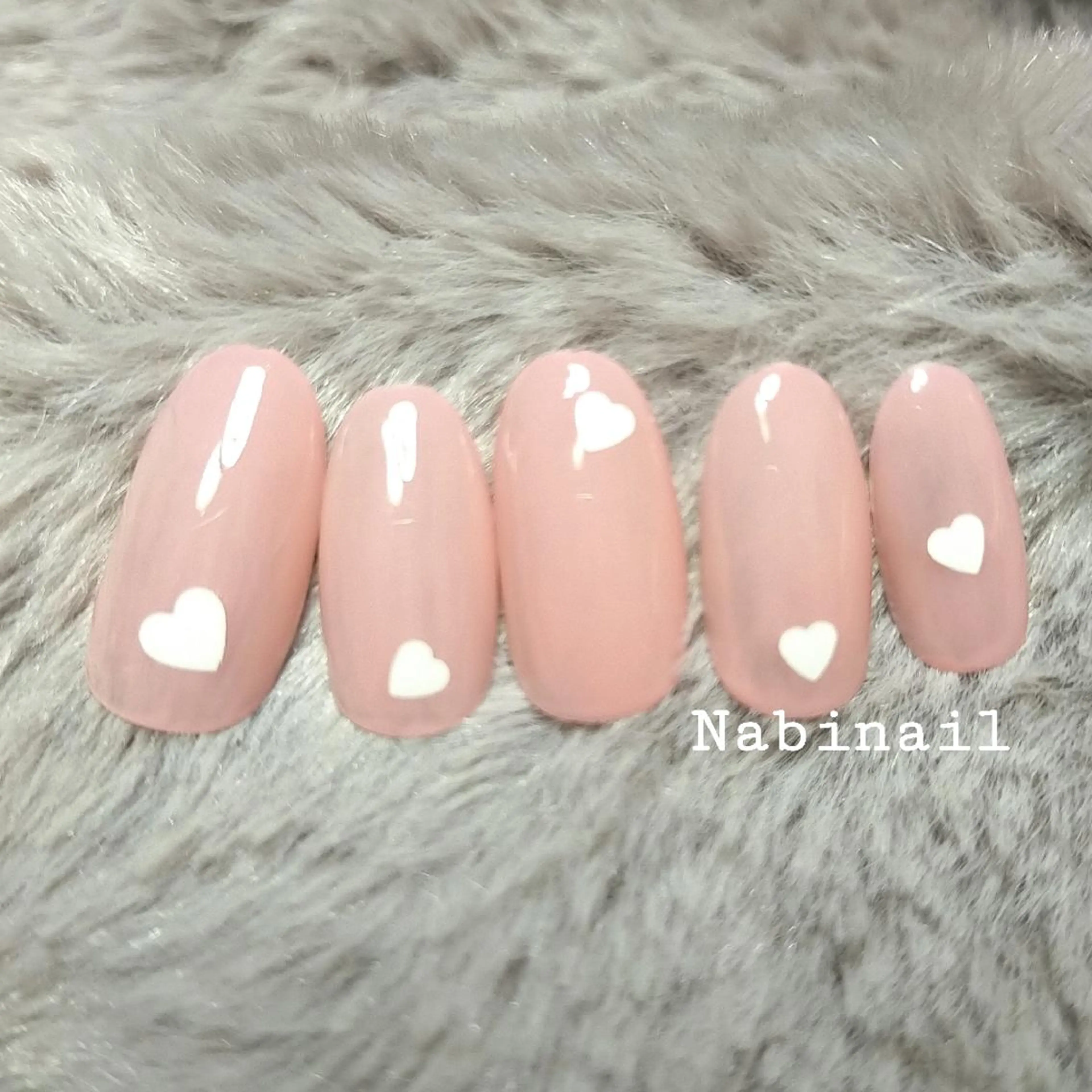 ネイル ハート ホログラムネイル 西日暮里 Nabinailのネイルデザイン