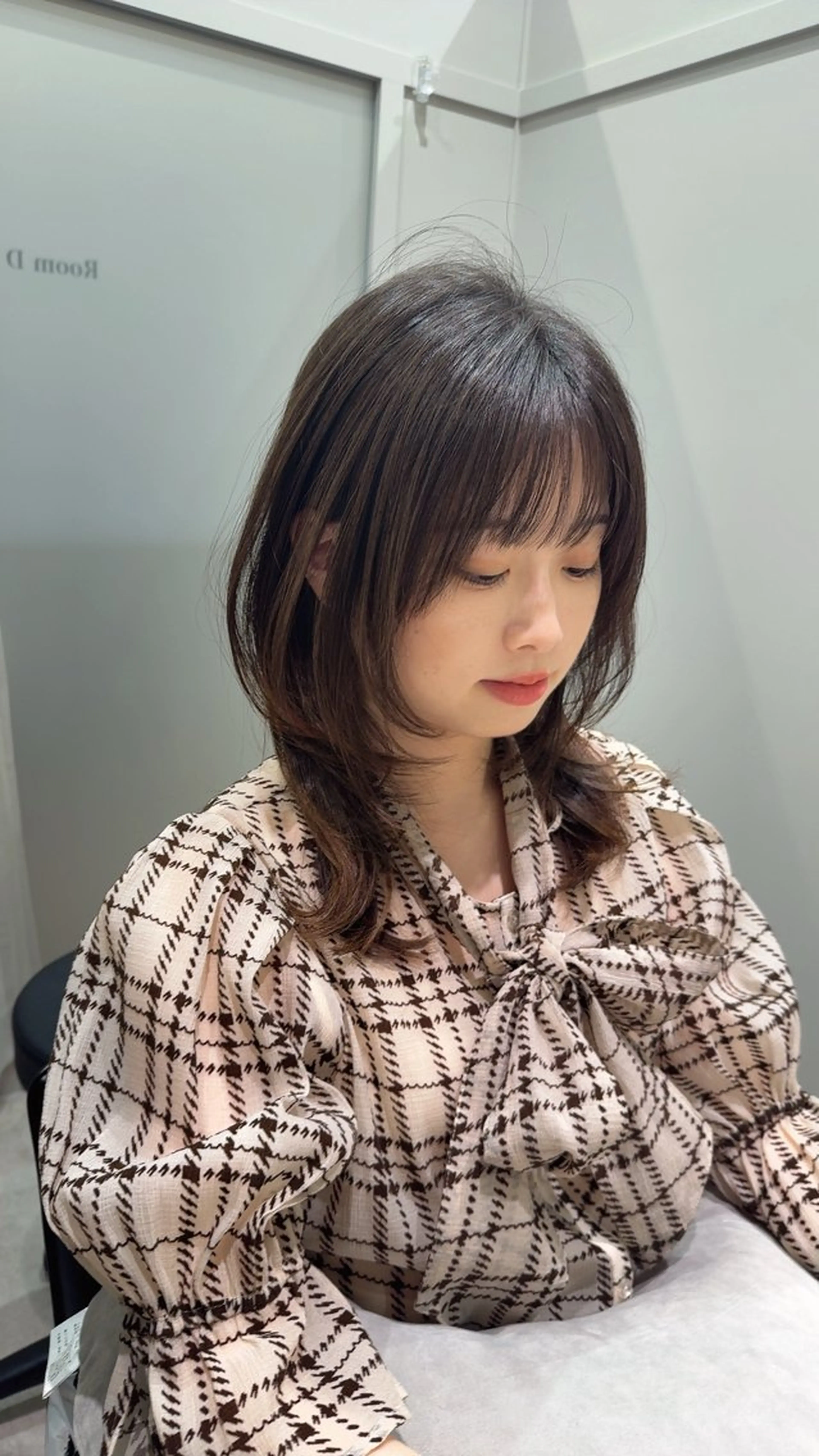 セミロング ハッシュカット カット トリートメント レイヤー/髪質改善カ ラ-🤍津田奈々美‎のヘアスタイル