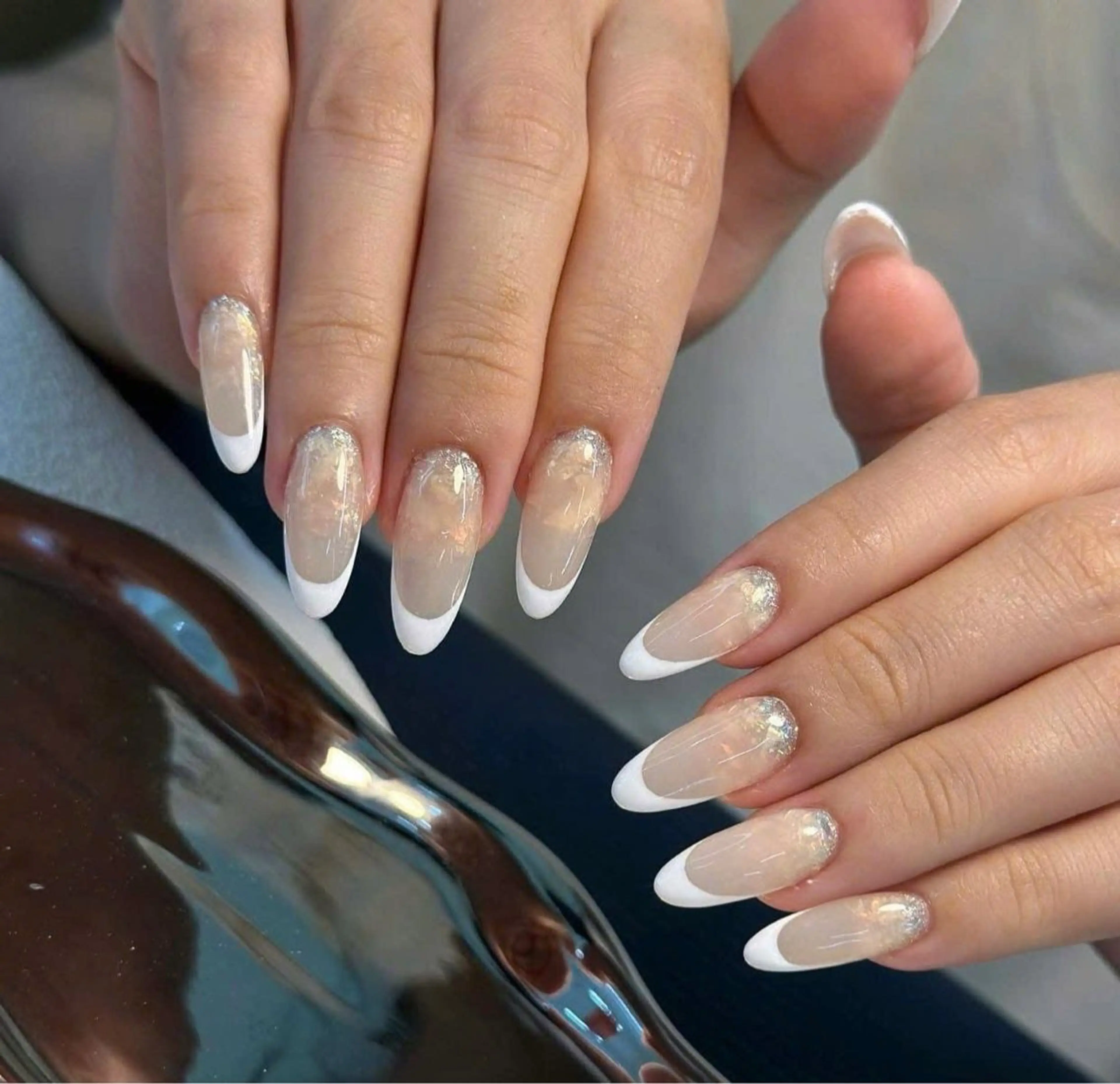 ネイル フレンチネイル ジェルネイル マグネットネイル 持ち込み ニュアンスネイル ハンドネイル Minette Nailのネイルデザイン