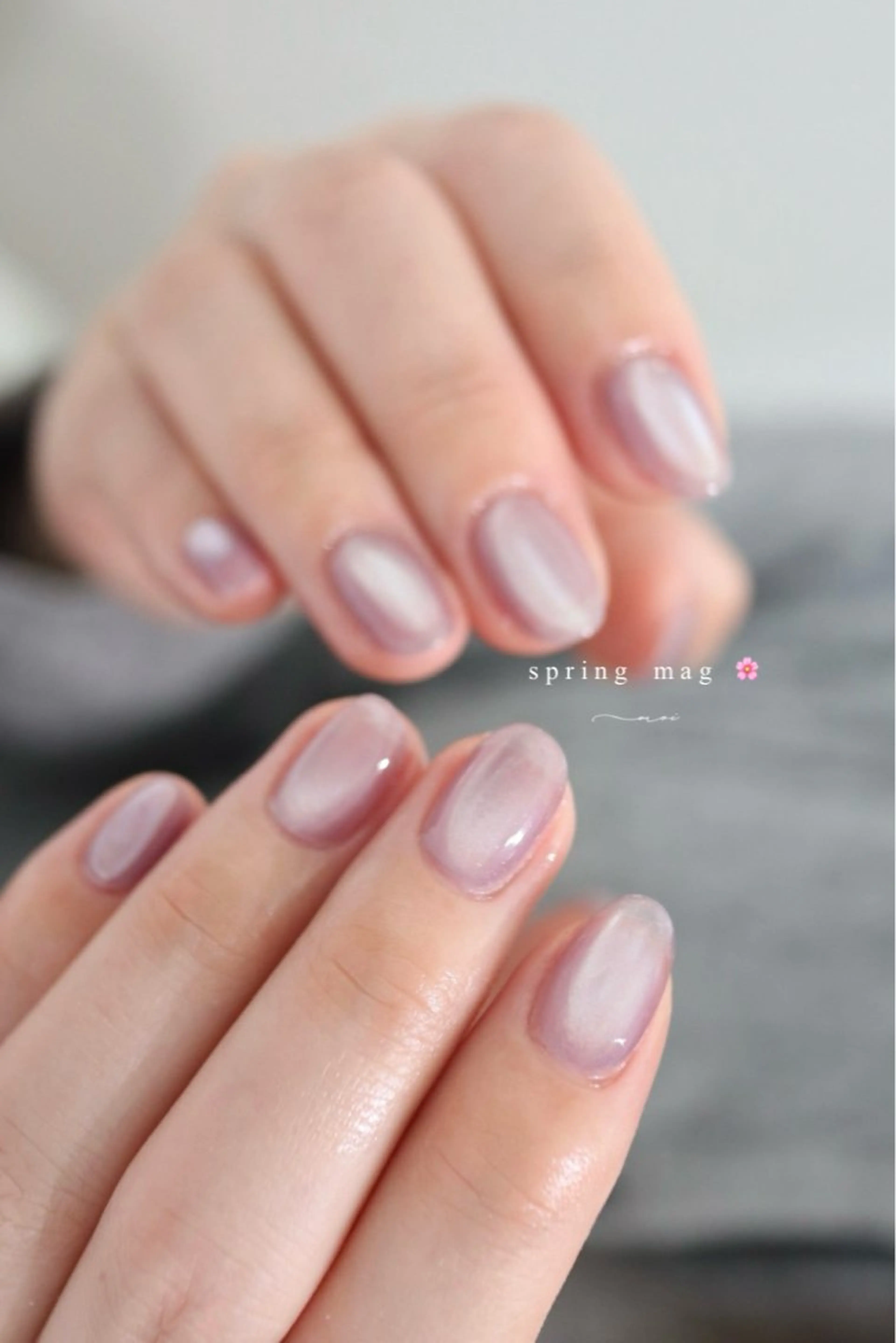 ネイル マグネットネイル ワンカラーネイル nail salon moiのネイルデザイン