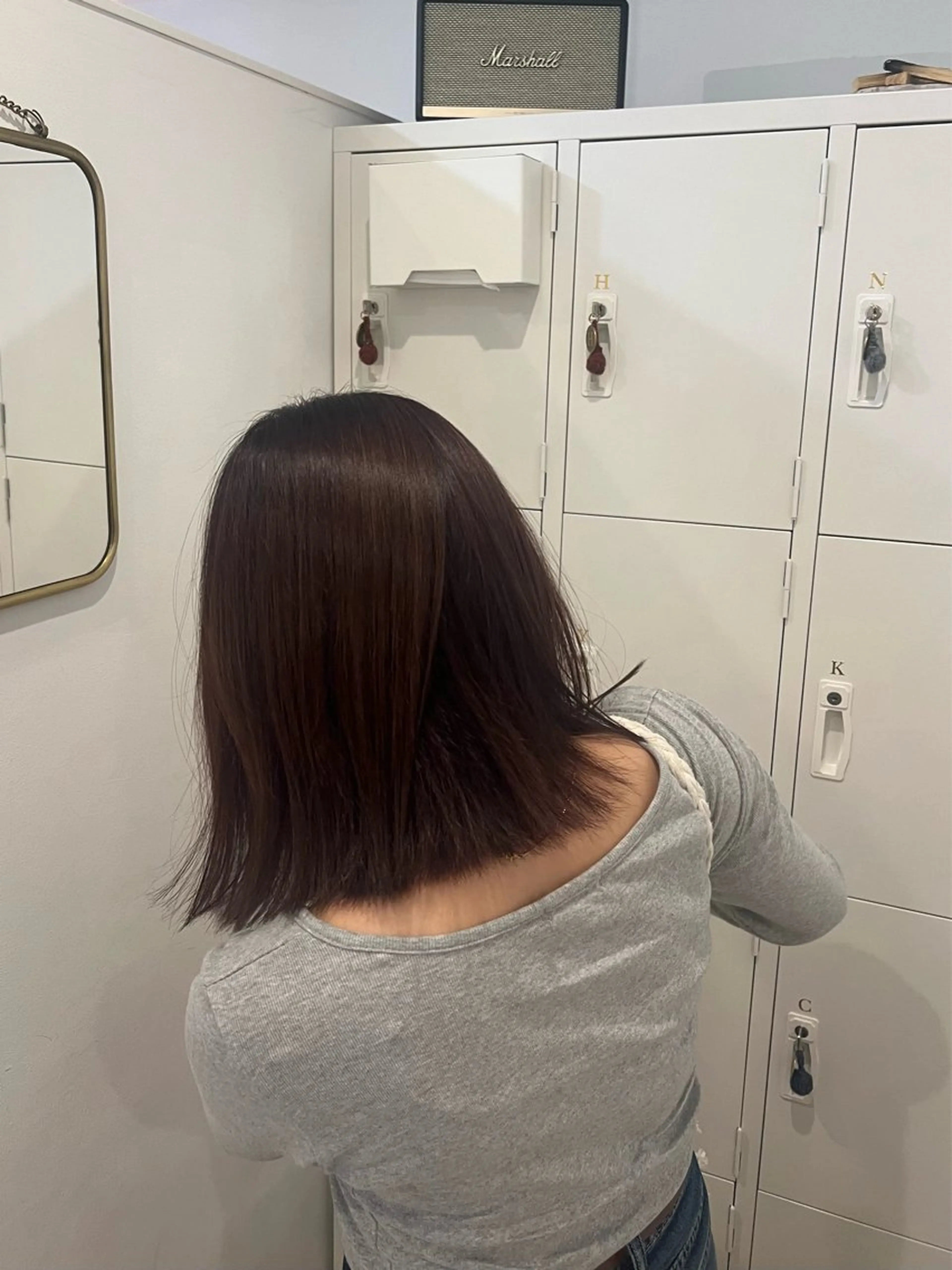 ミディアム カラー ヘアカラー トリートメント H 梅田所属・藤本 泰のヘアスタイル