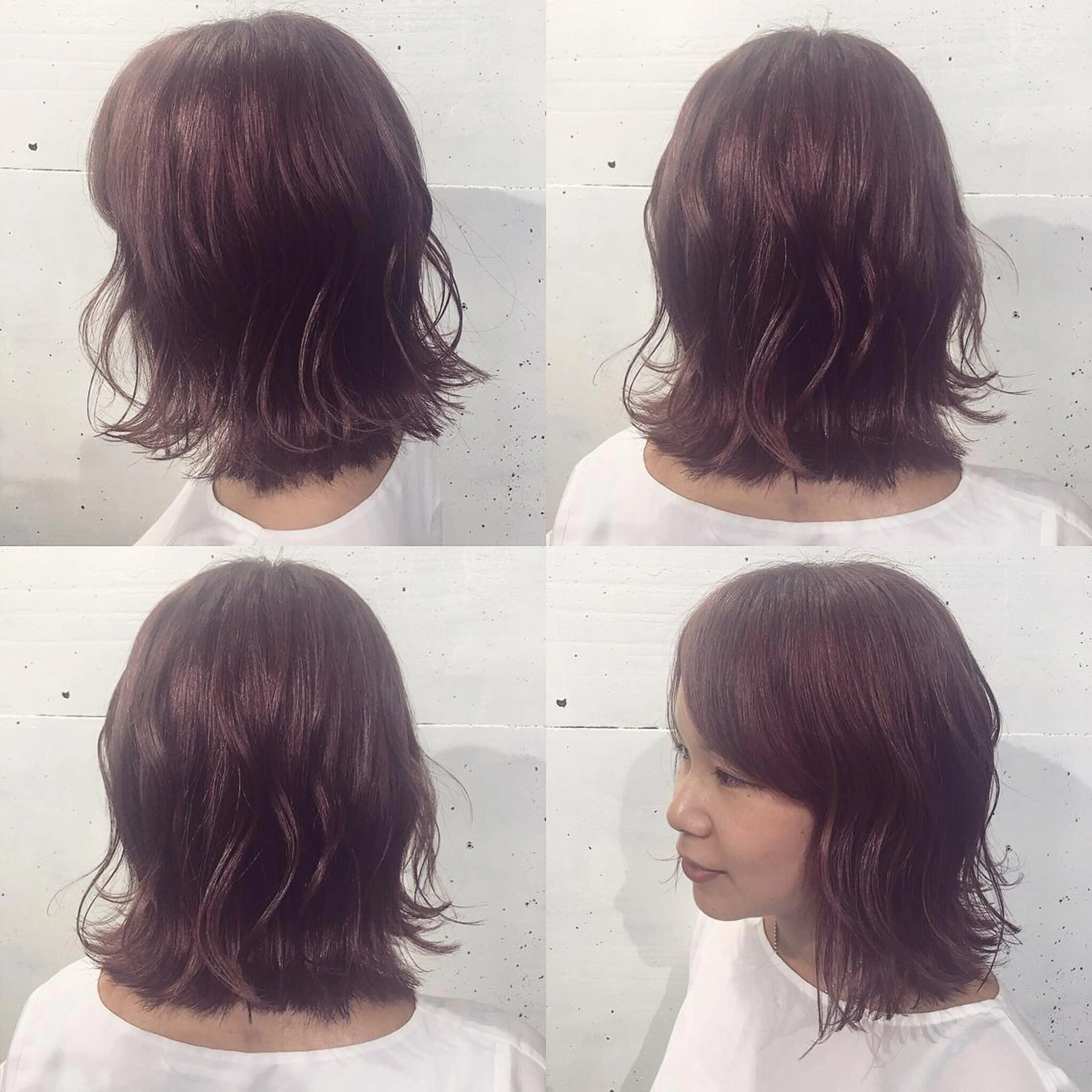 ミディアム カラー ヘアアレンジ 透明感カラー TOTAL BEAUTY BREK 袋井店所属・BREK 袋井店のヘアスタイル