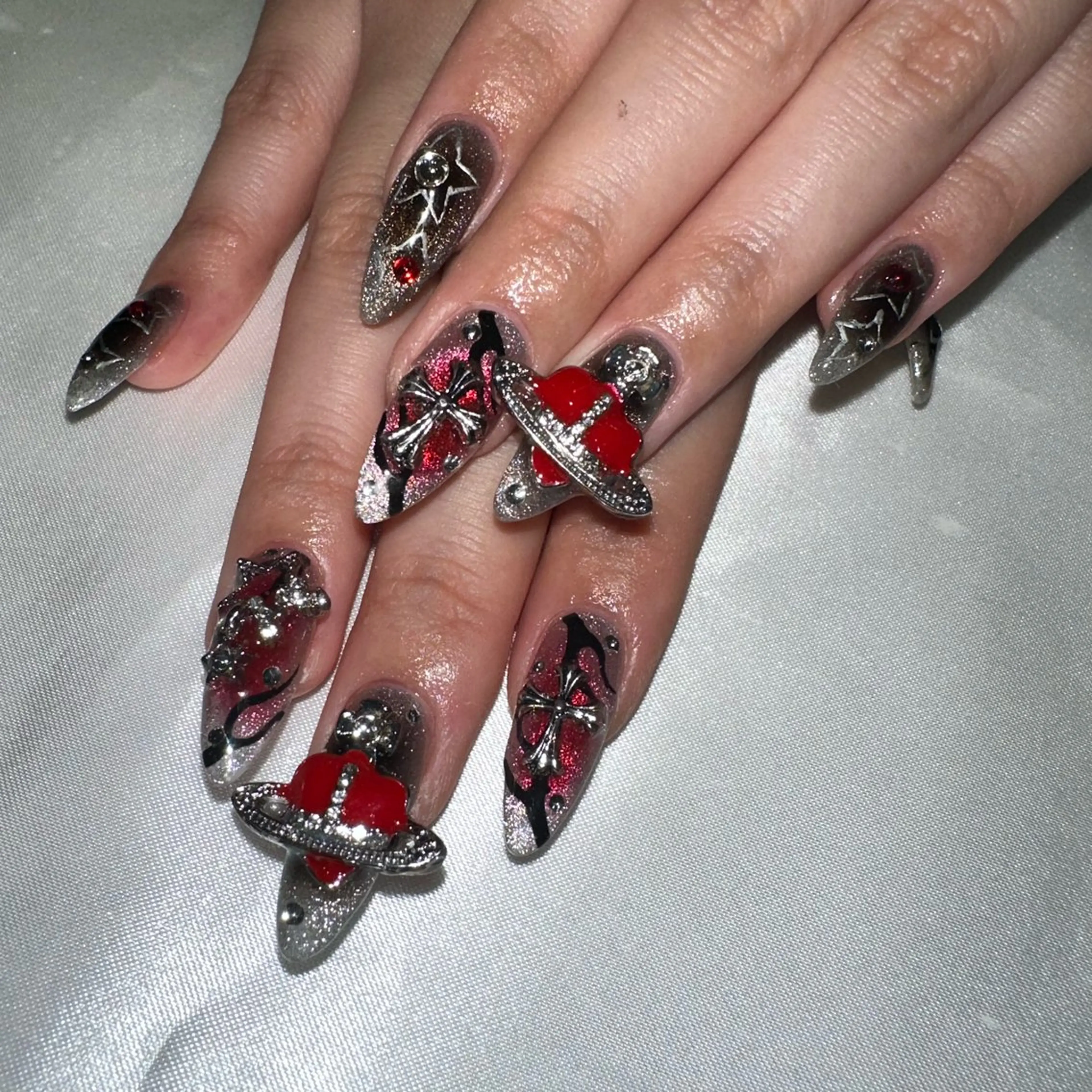 ロング 韓国風ヘア HanaAoyama所属・HanaAoyama RINAのネイルデザイン