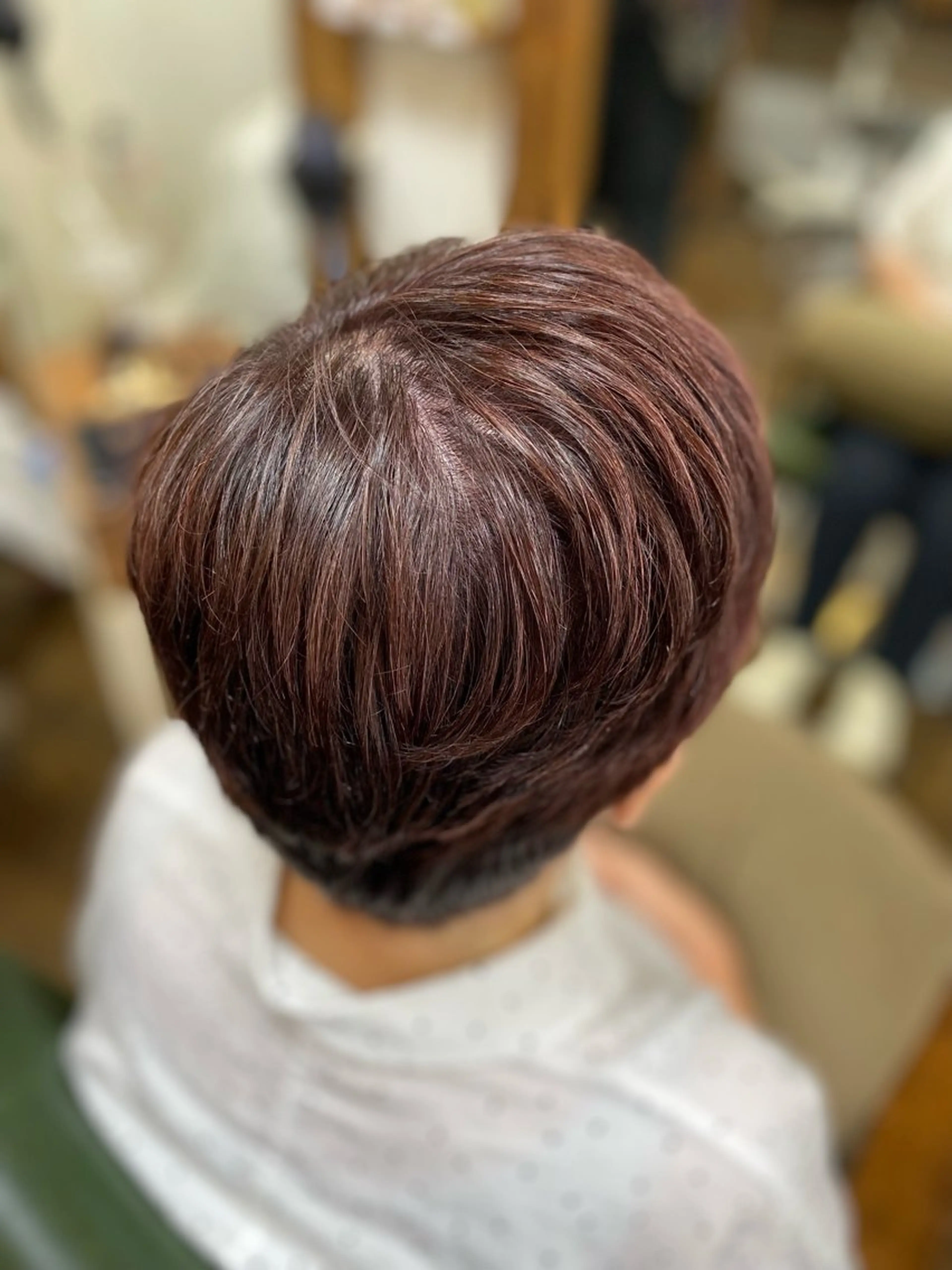 ショート カラー ピンクカラー ヘアカラー 徳 永のヘアスタイル