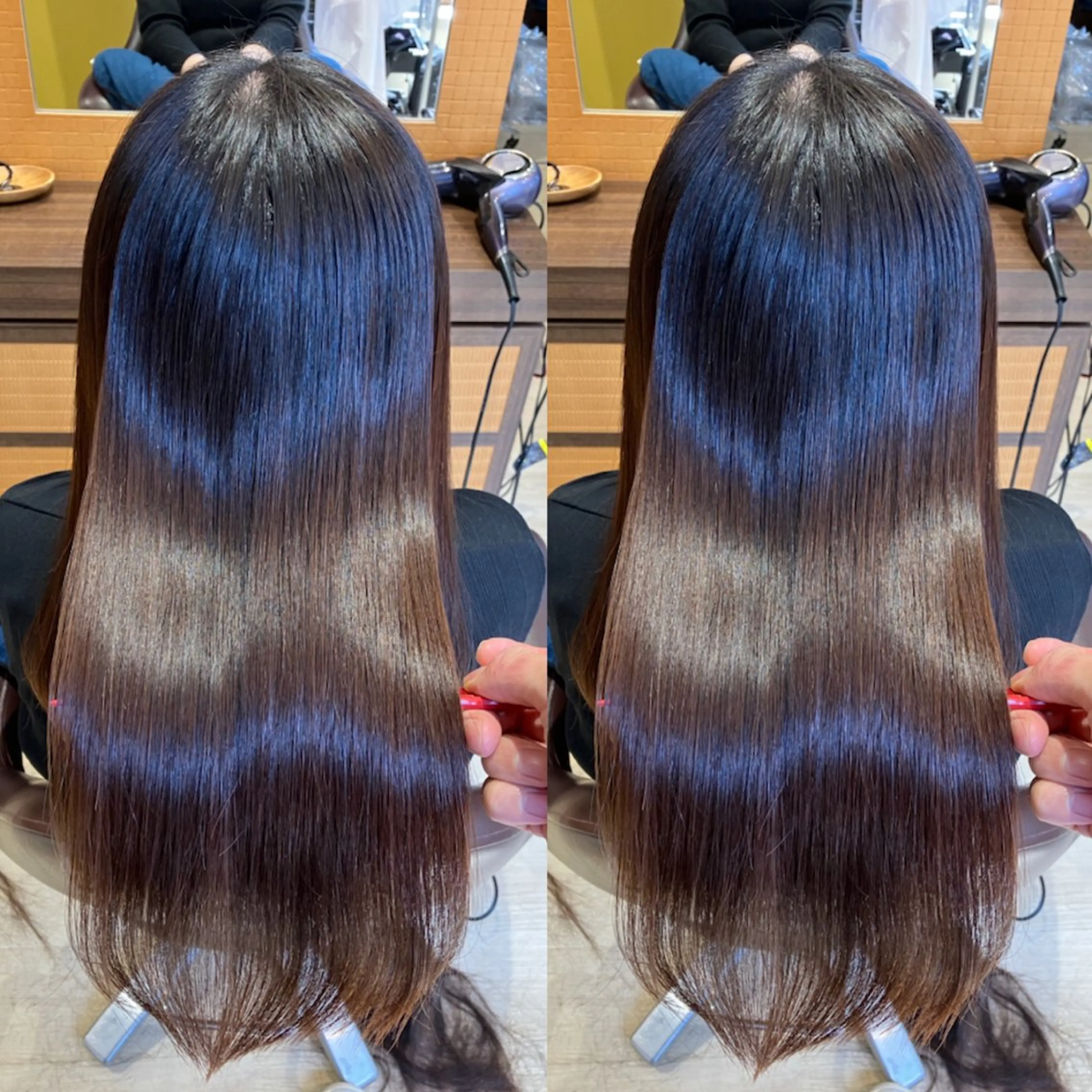 ミディアム カラー 髪質改善 レイヤーカット トリートメント カット ヘアカラー トリートメント 🍀髪質改善、カラー TAICHI🍀のヘアスタイル