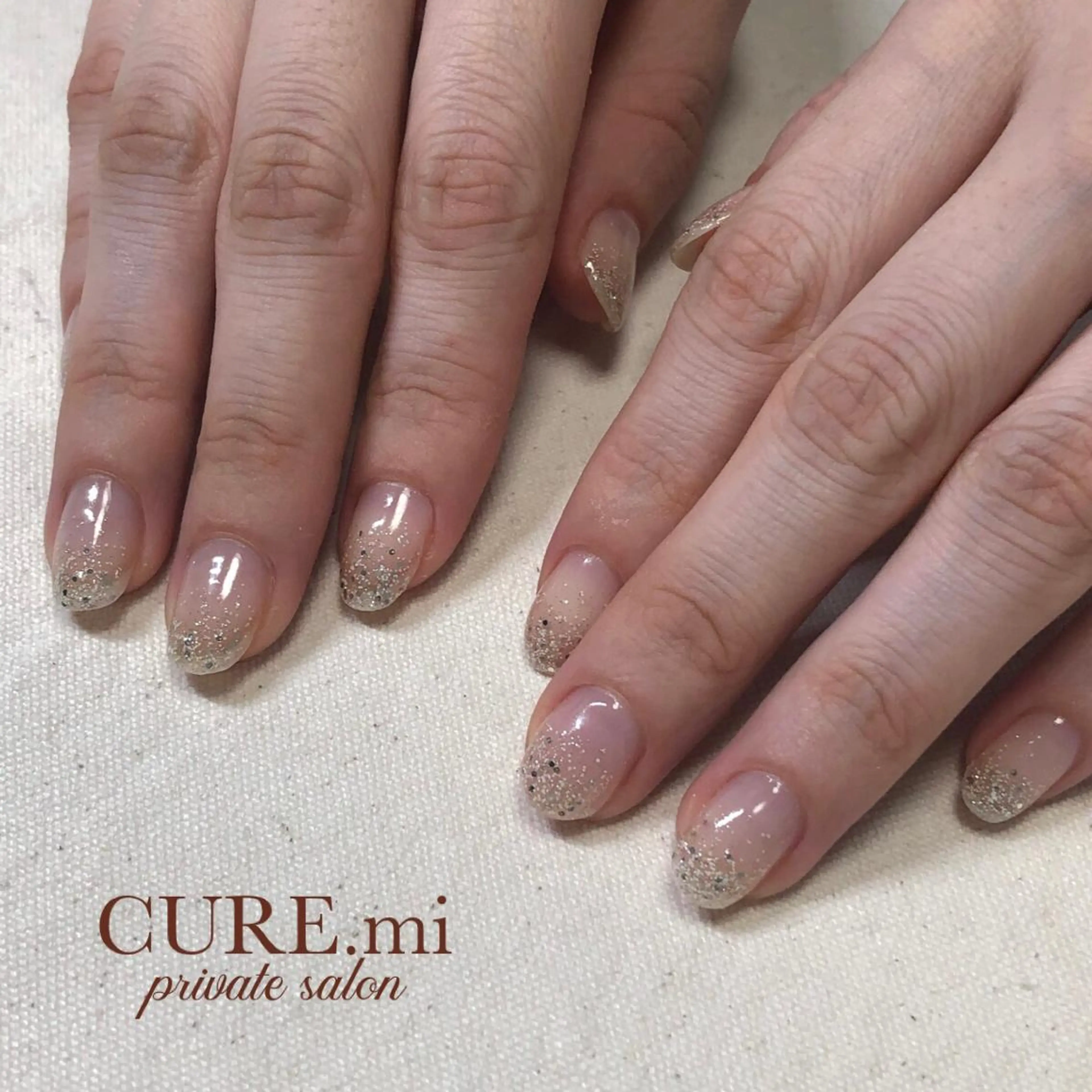 ネイル グラデーション ラメ(グリッター) ラメグラデーション ハンドネイル 伊藤 美香のその他イメージ