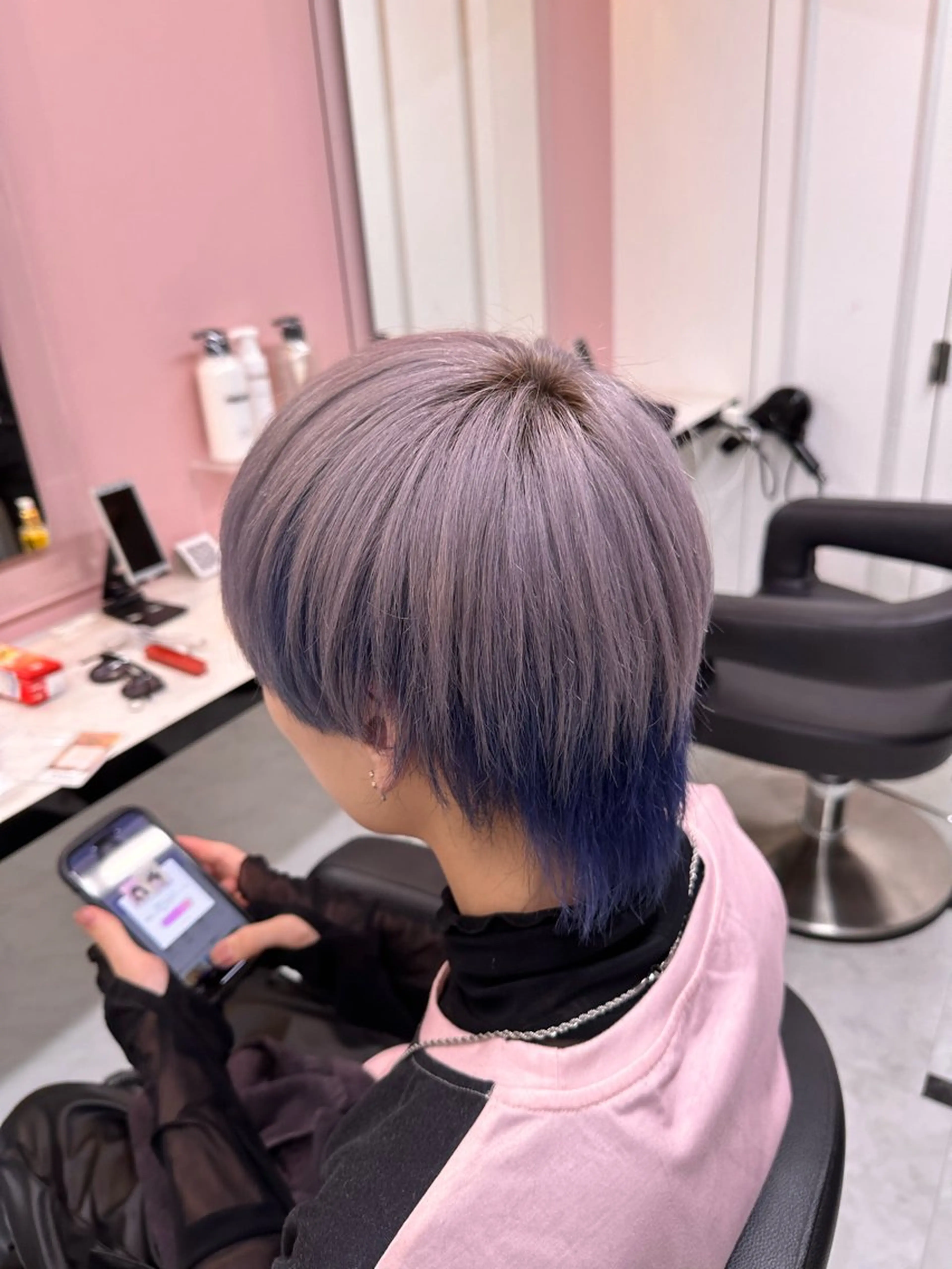 ロング カラー ヘアアレンジ ヘアカラー 🥀レイヤー×ハイト ーントレンドヘア🥀のヘアスタイル