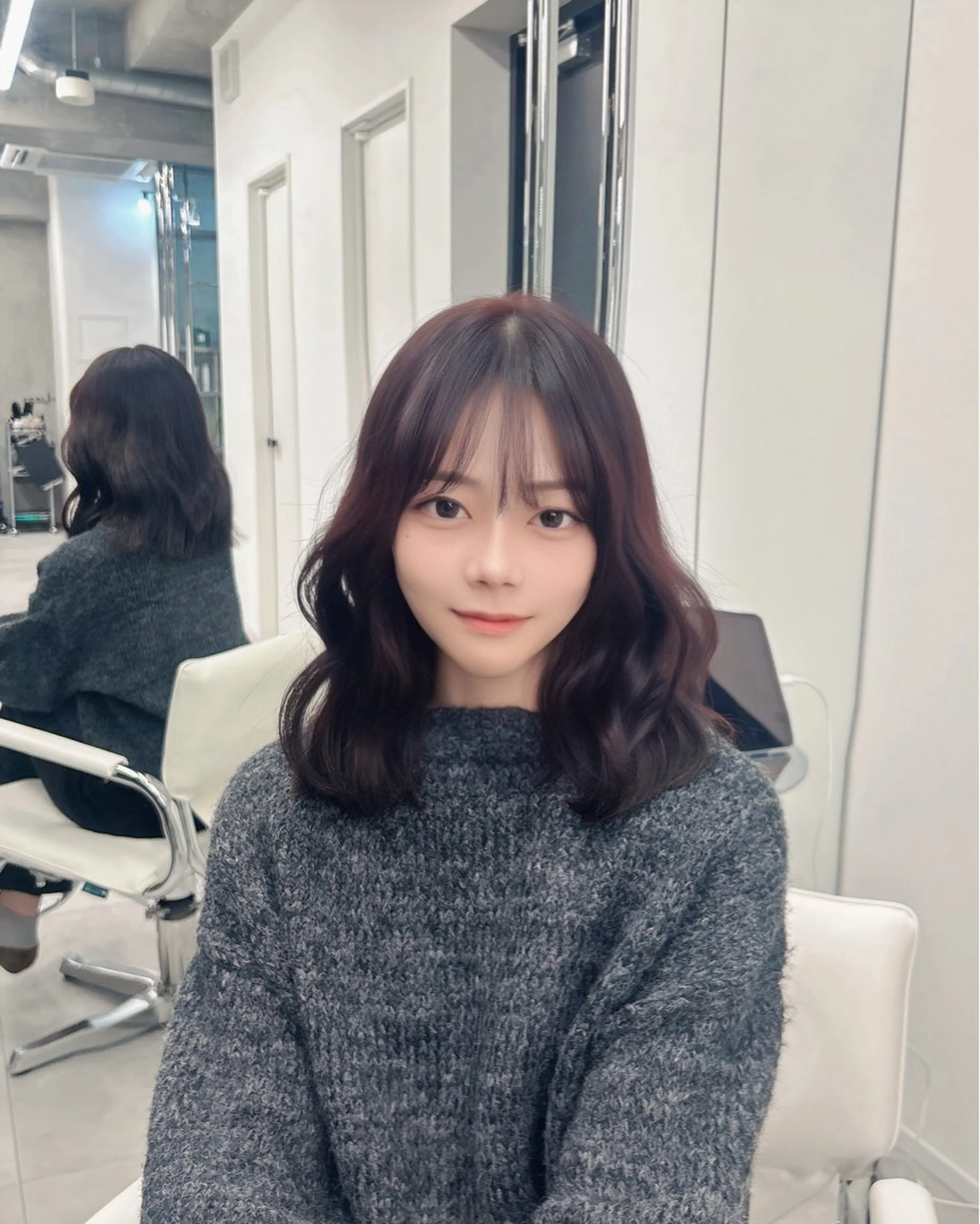 ミディアム カラー ピンクカラー 縮毛矯正 トリートメント ヘアカラー トリートメント Celan omotesando所属・ゆうさ/髪質改善/ こっくりカラーのヘアスタイル