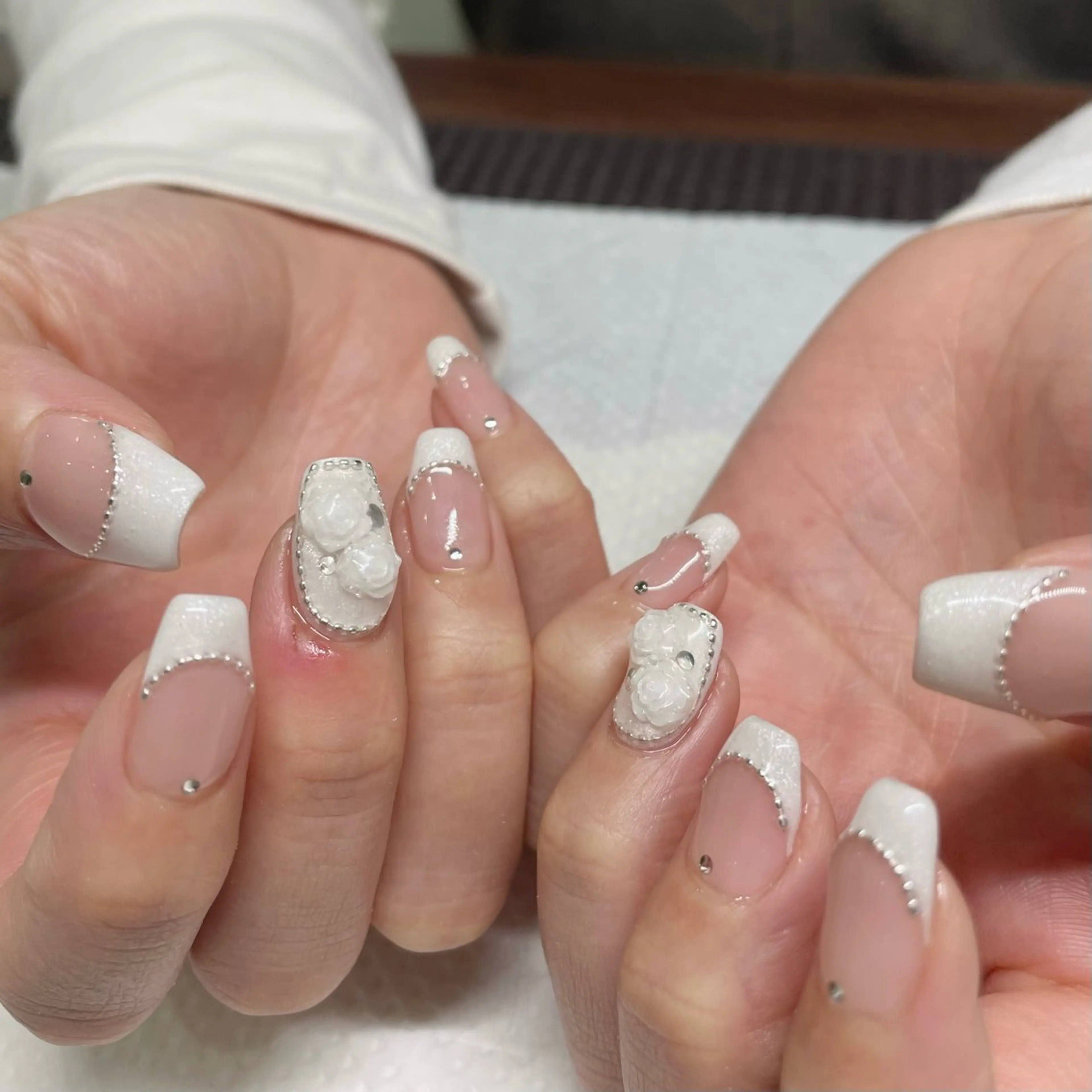 ネイル フレンチネイル ホワイト ハンドネイル Ricnail☾ ayanoのネイルデザイン