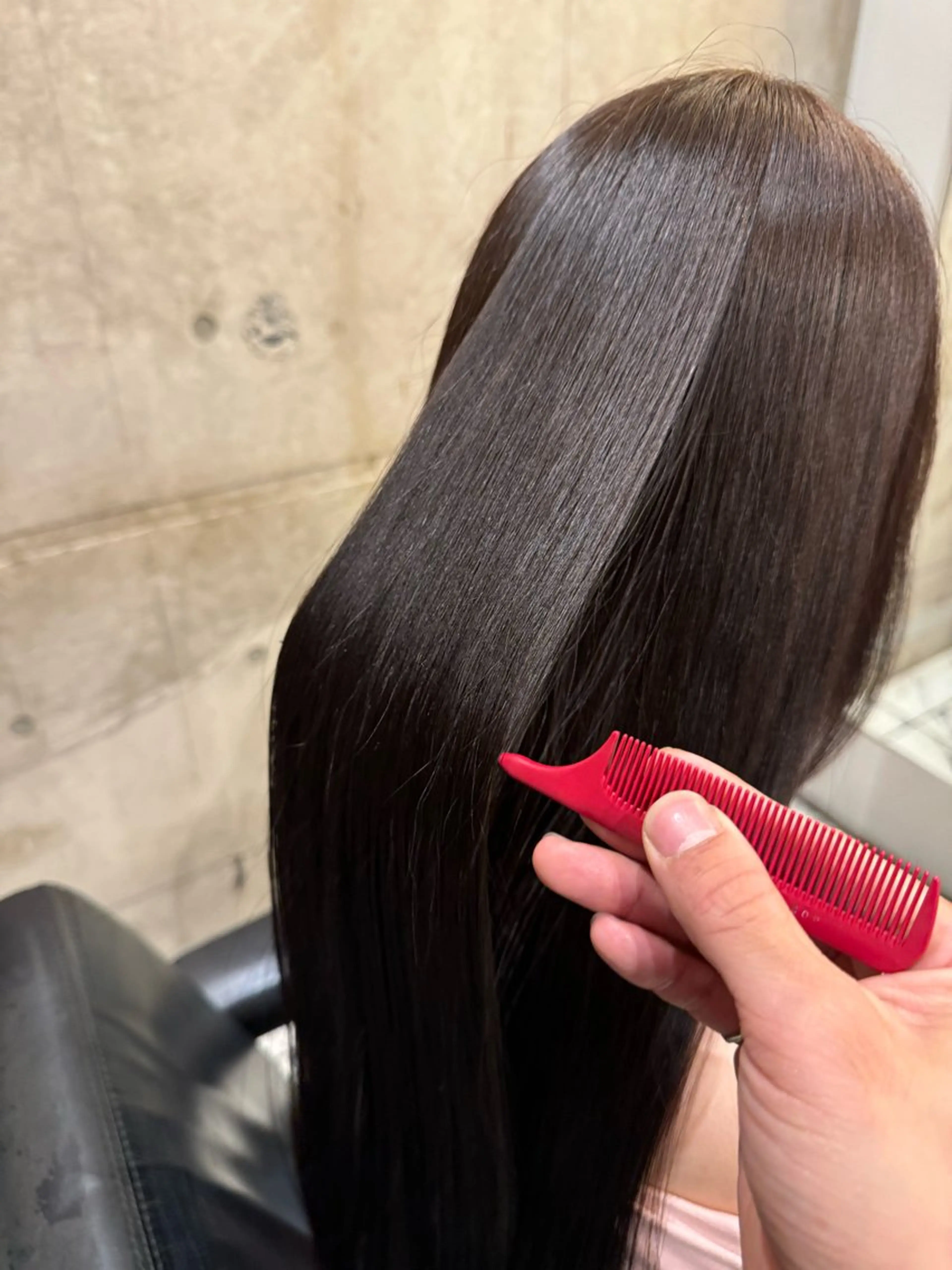 ロング 髪質改善 レイヤーカット カット ヘアカラー トリートメント Luxe表参道 髪質改善　奈良のヘアスタイル