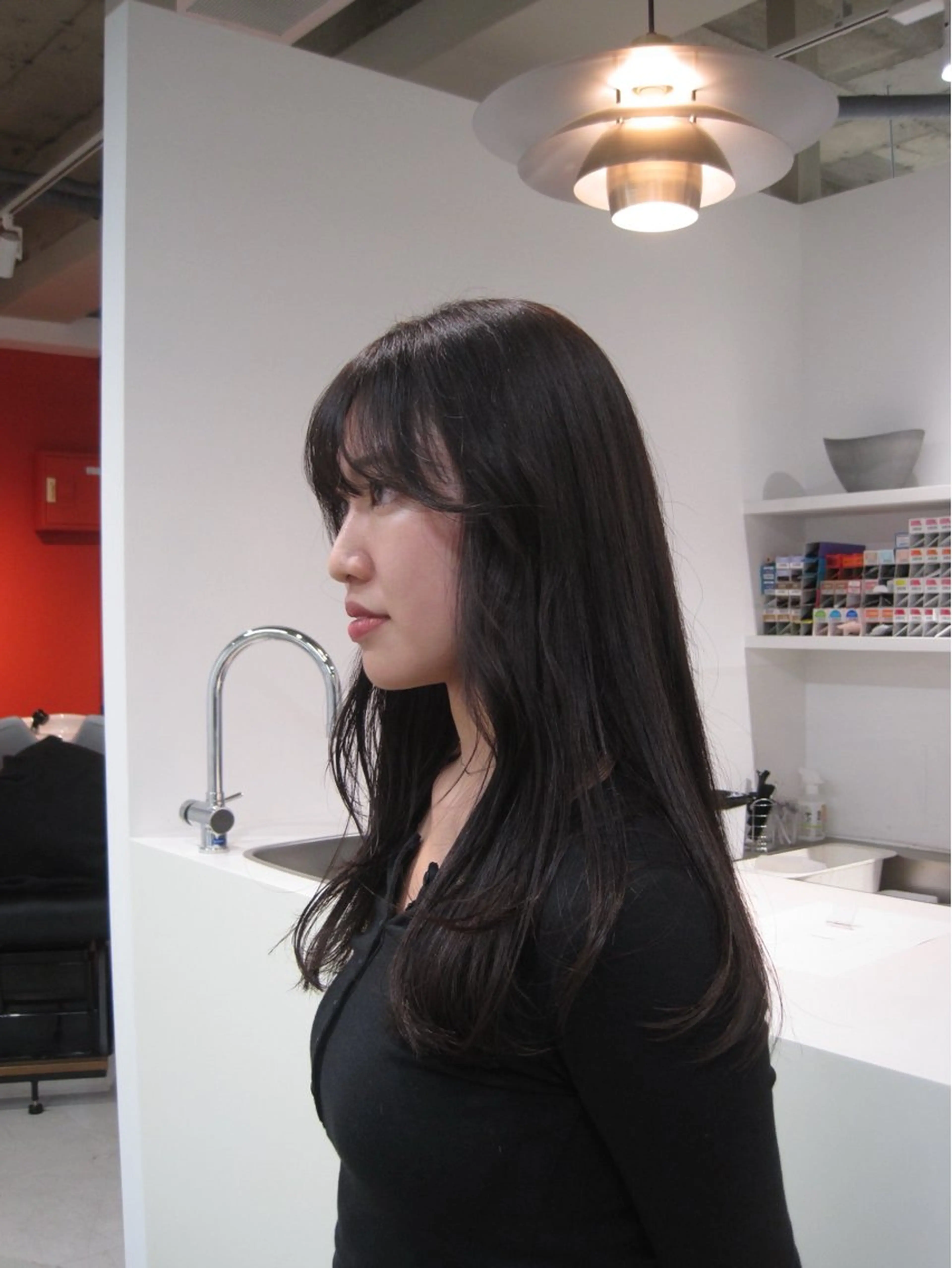 ロング カラー カット ヘアカラー H I ＮＡのヘアスタイル