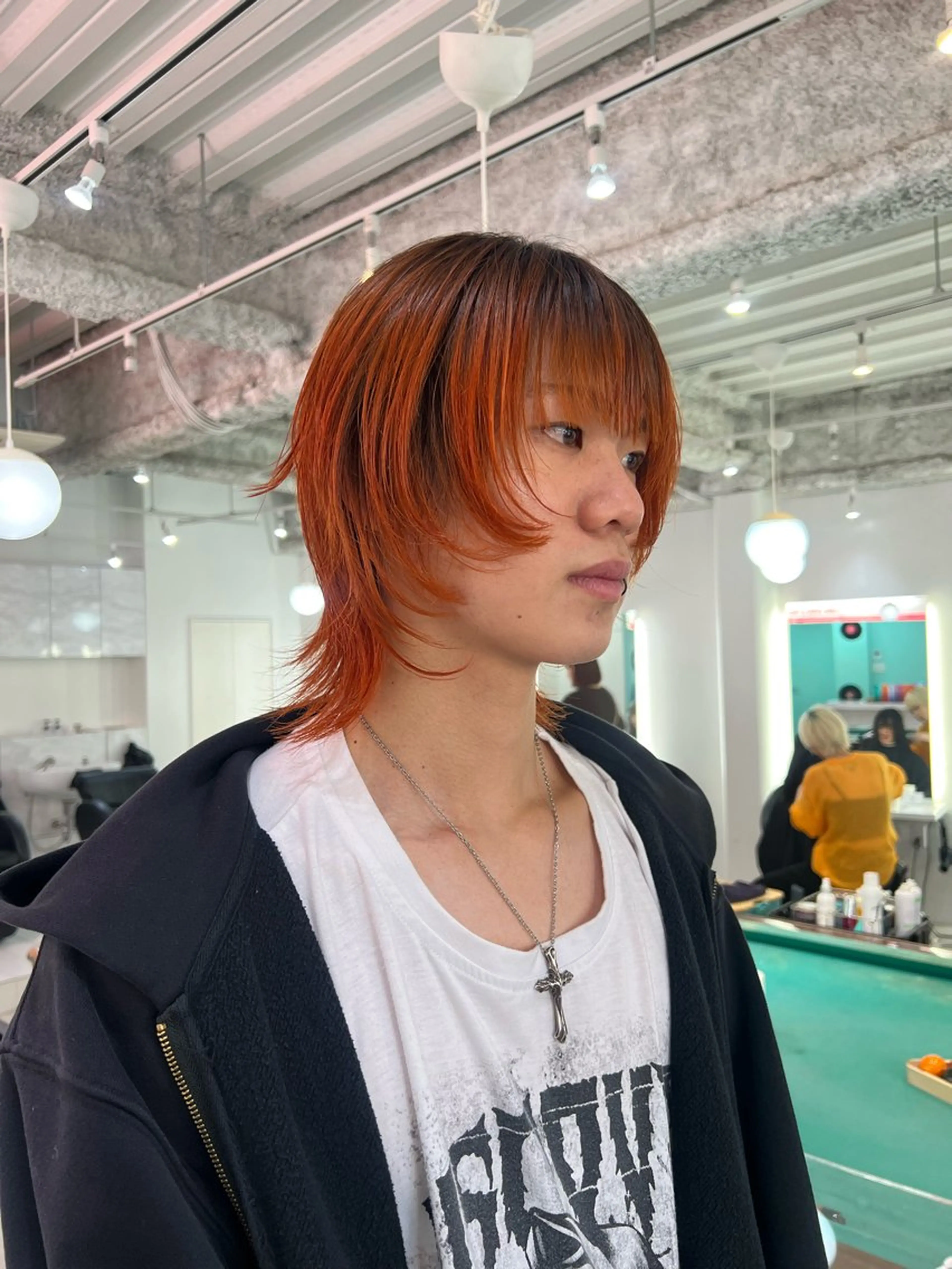 メンズ カット ヘアカラー 💥ウルフカット デザインあんな💥のヘアスタイル