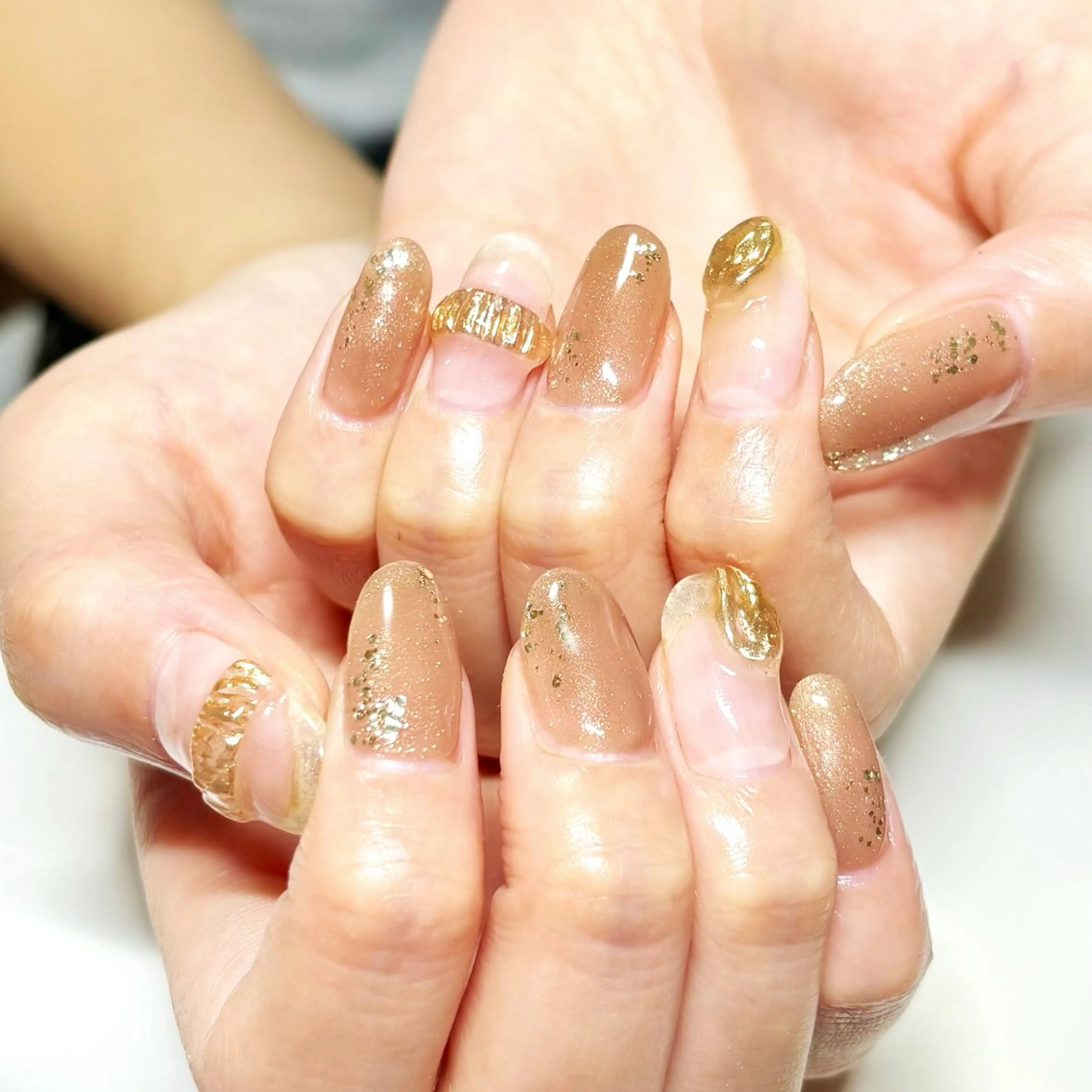 ネイル ラメ(グリッター) ハンドネイル candy nail所属・早川 理沙のネイルデザイン