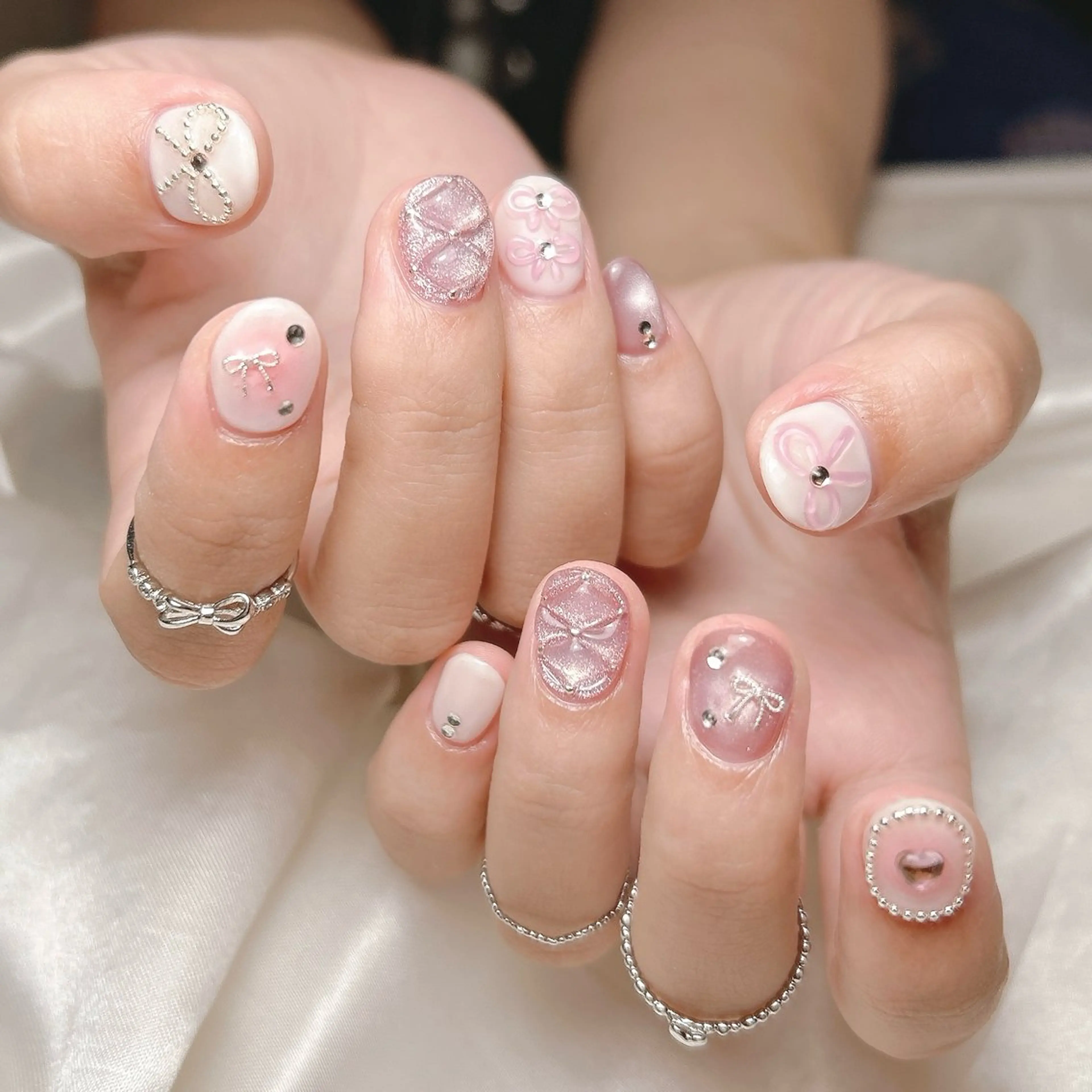 ネイル ハンドネイル junna のぞいてねのネイルデザイン