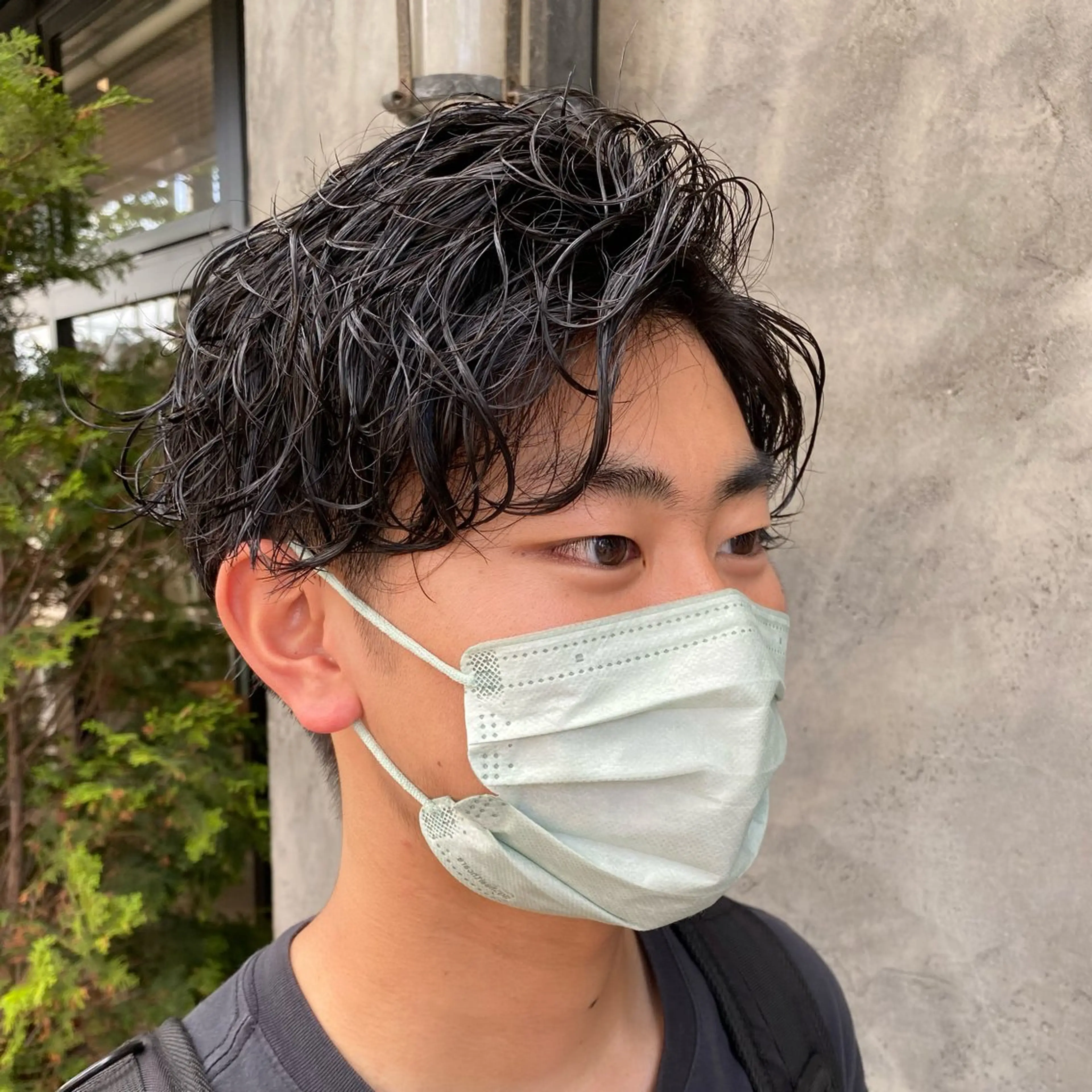 ショート パーマ メンズ 透明感カラー🌿 ｛door｝髙橋輝のヘアスタイル