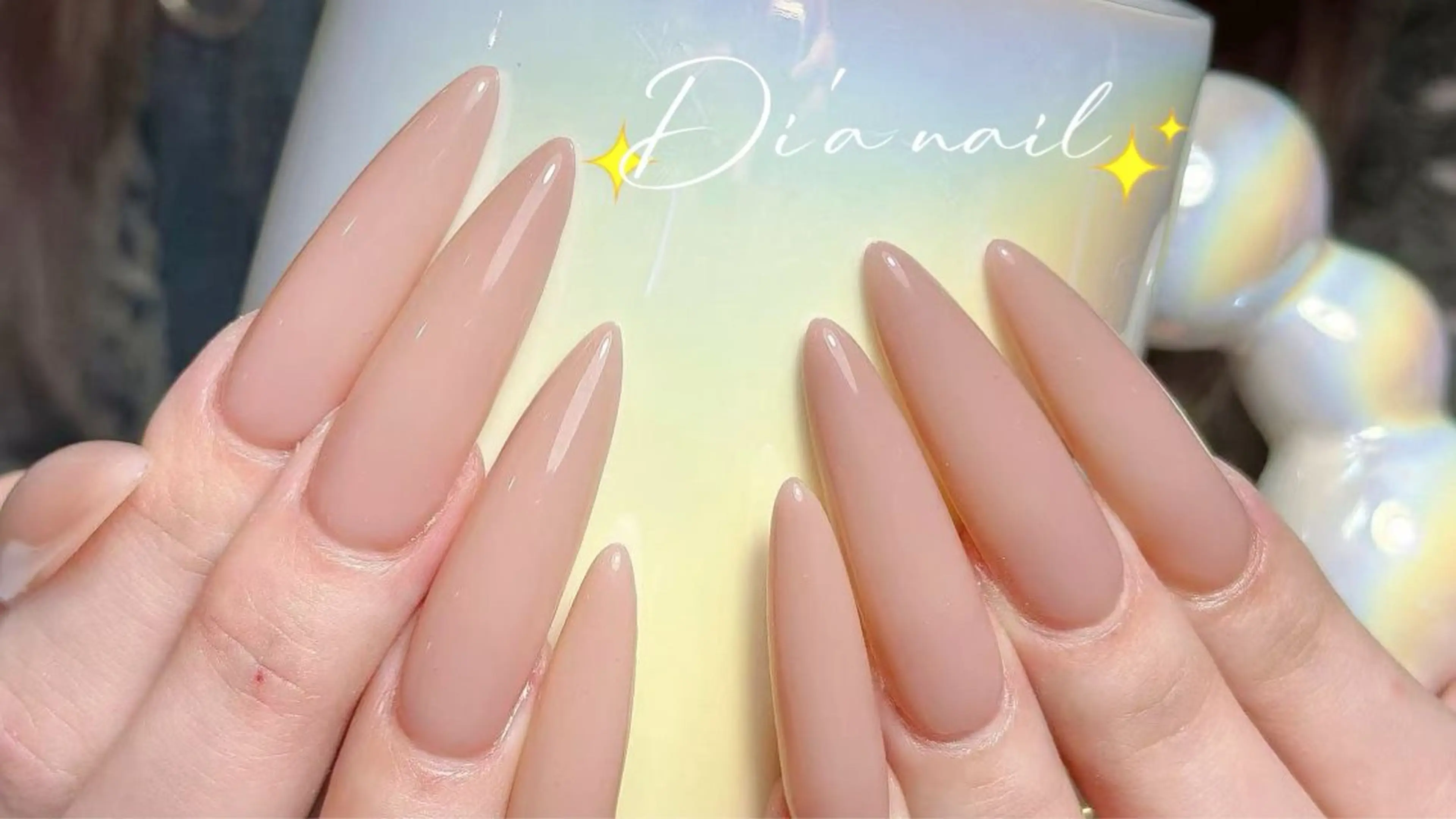 ネイル 長さ出し ジェルネイル マグネットネイル パラジェル ネイルチップ Di'a nail ネイルサロンのネイルデザイン