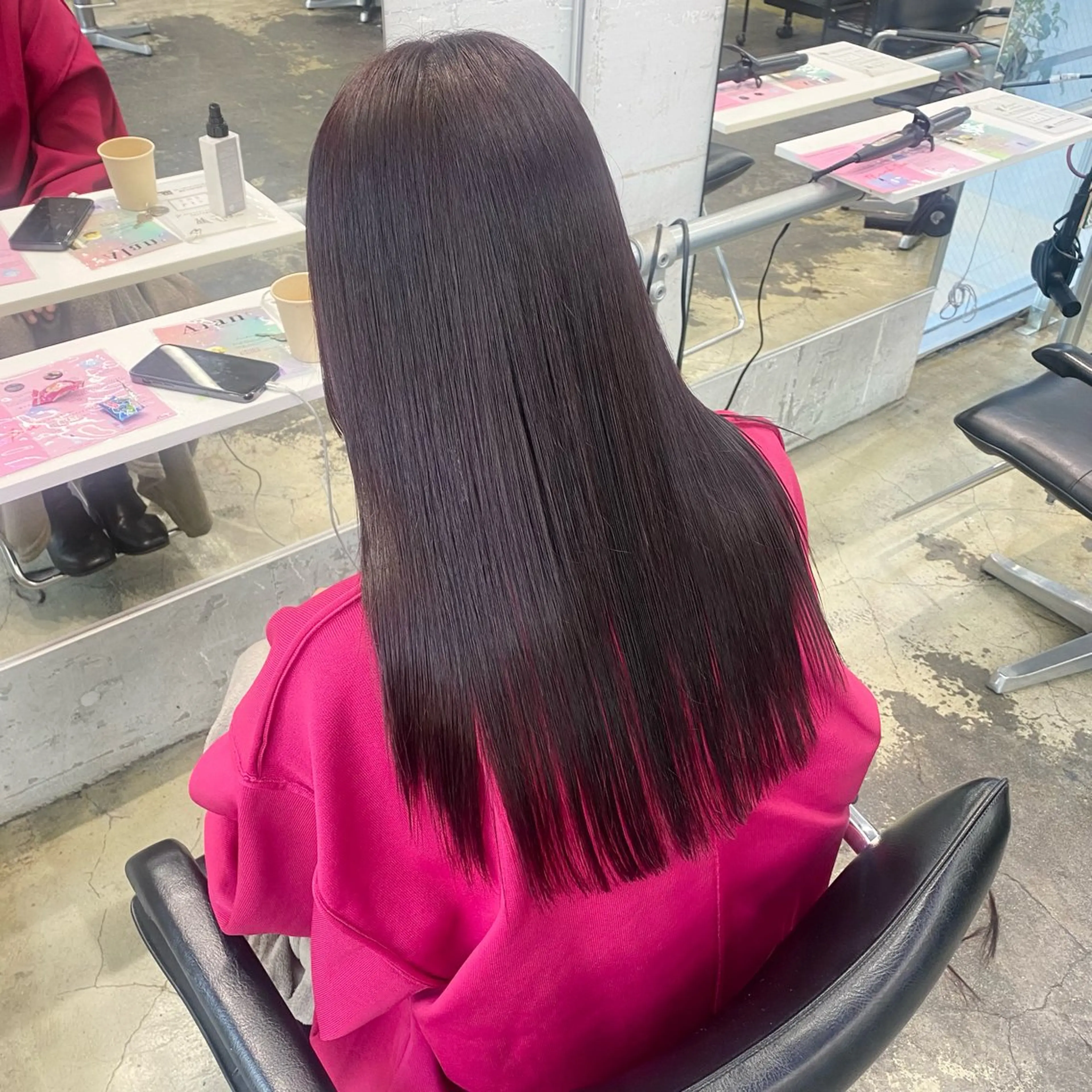 ロング カラー ヘアアレンジ カット ヘアカラー トリートメント 💗💗韓国レイヤー yu-ki💗💗のヘアスタイル
