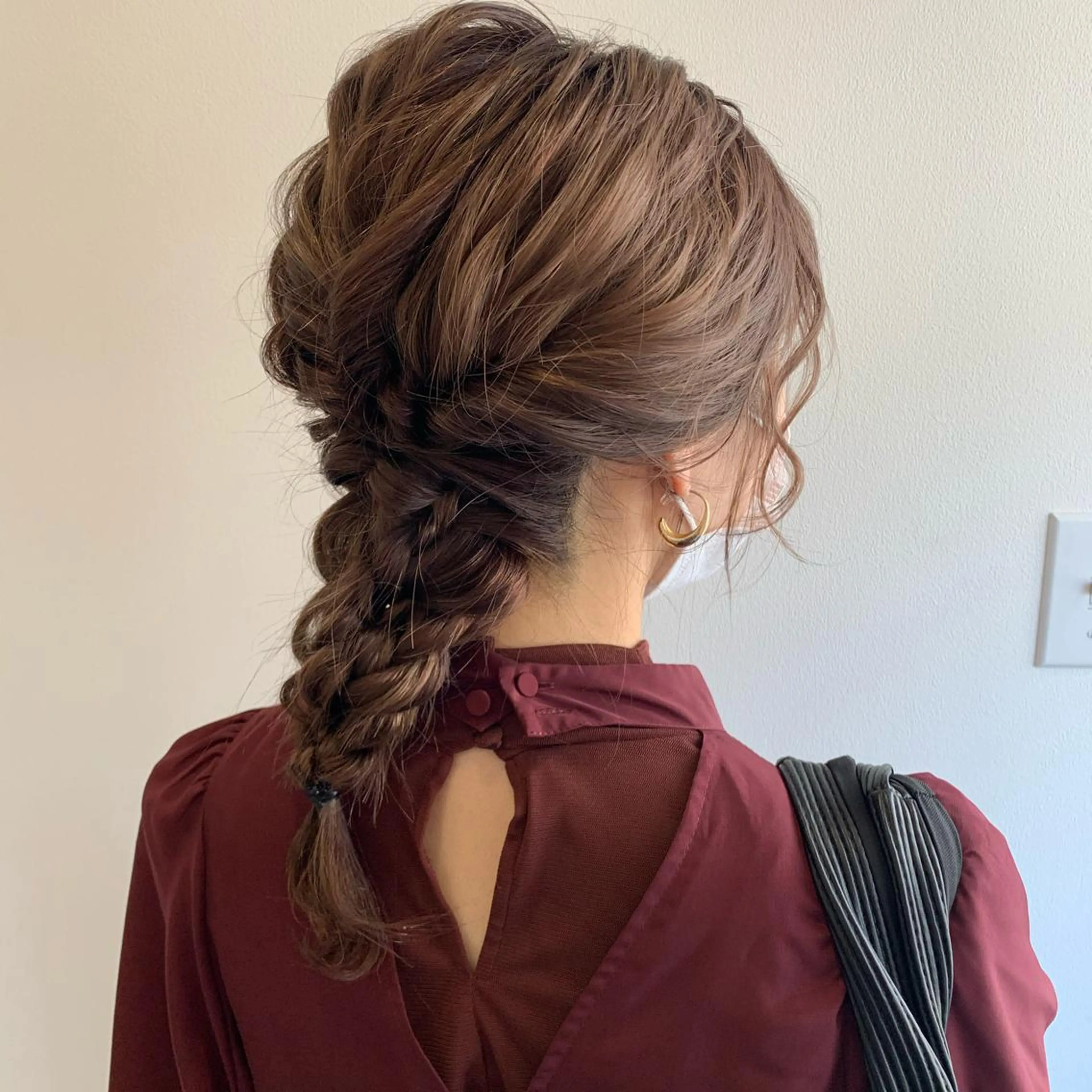 ミディアム カラー ヘアカラー MARU レイヤー/パーマのヘアスタイル