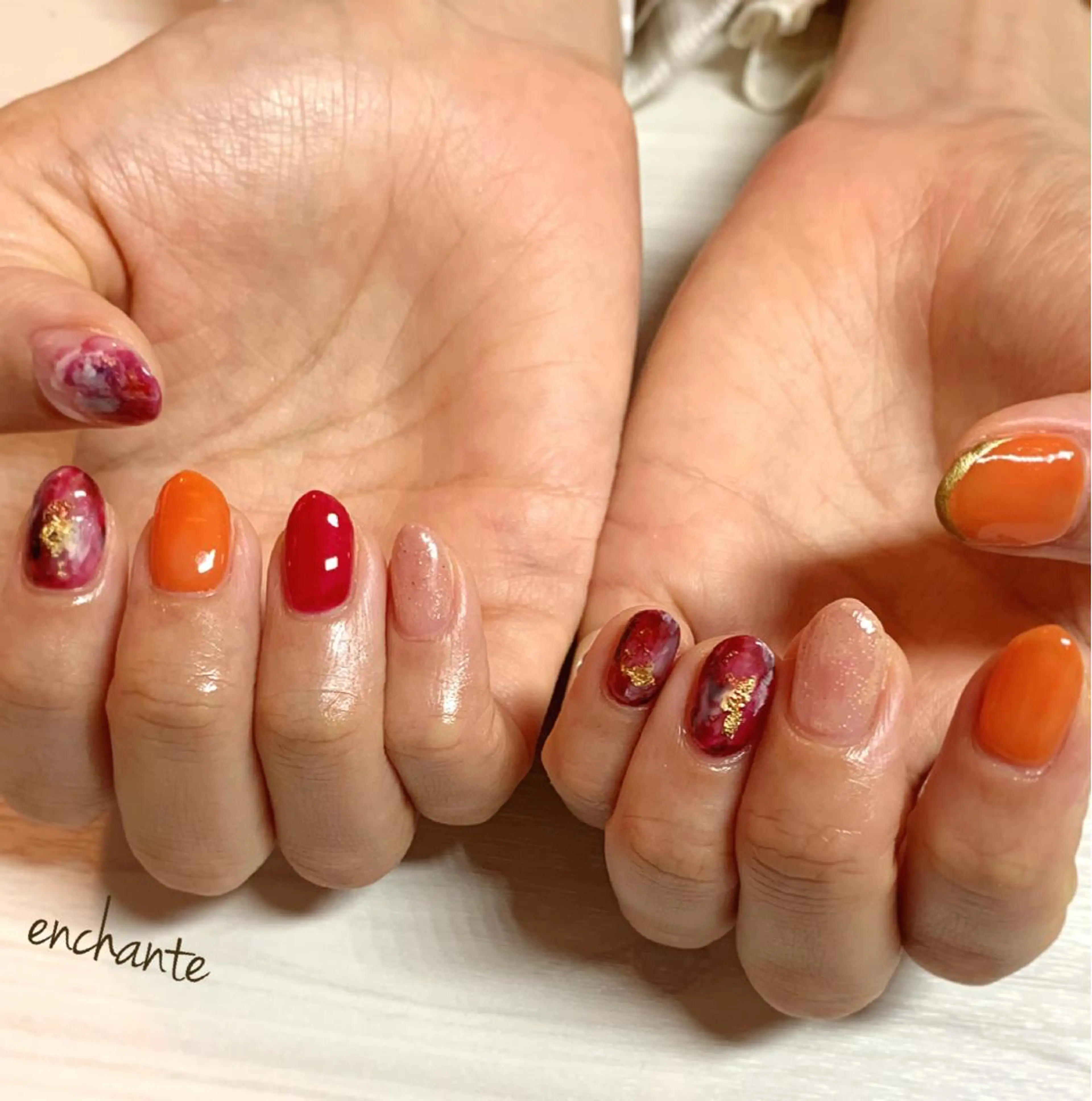 ネイル アンシャンテ所属・enchante 自由が丘のネイルデザイン