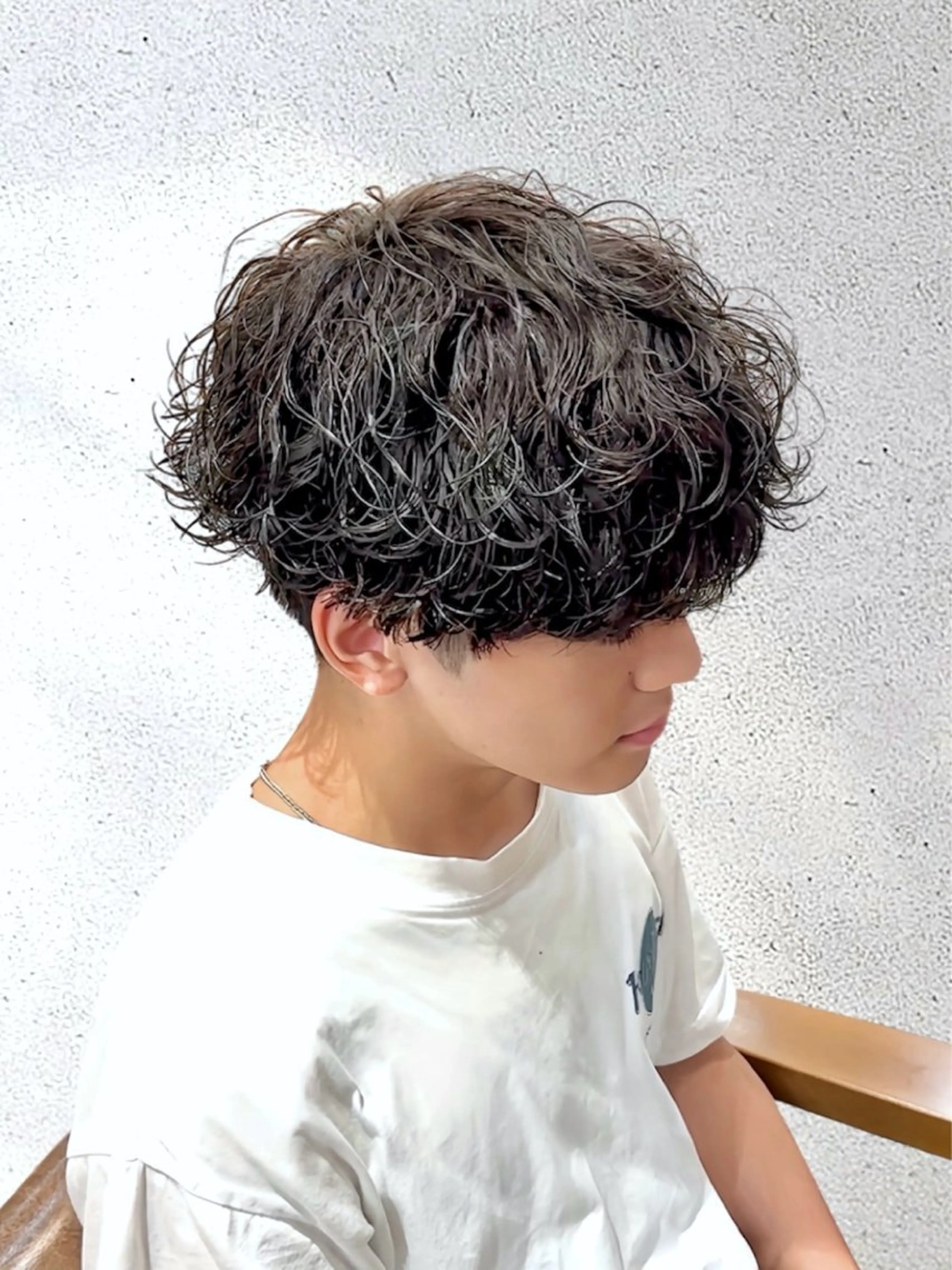 パーマ メンズ メンズパーマ 波巻きパーマ カット パーマ メンズパーマ/新宿/ サイカショウイチのヘアスタイル