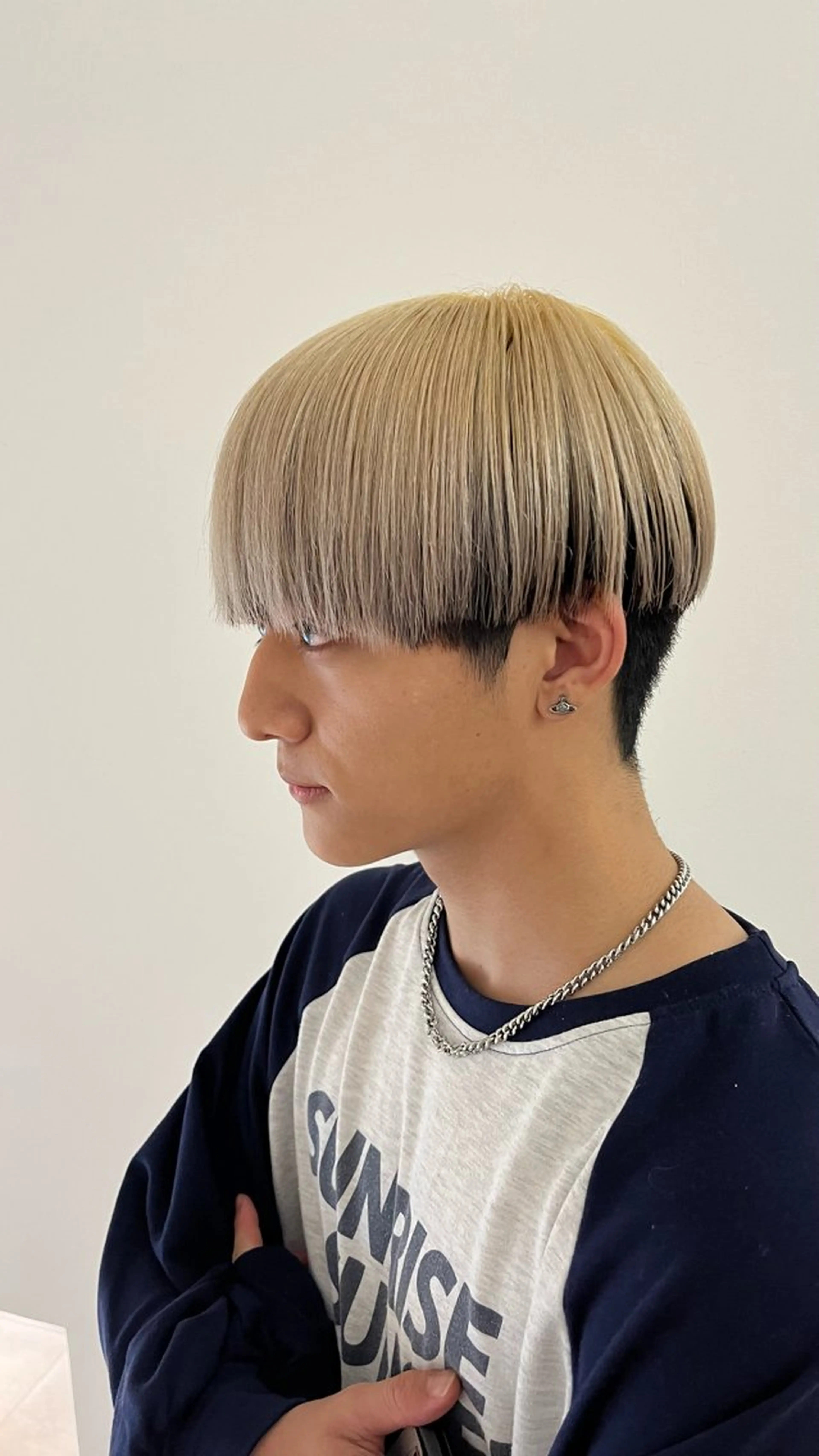 ショート カラー メンズ ヘアカラー メンズパーマ/ メッシュ📍ﾕﾘのヘアスタイル