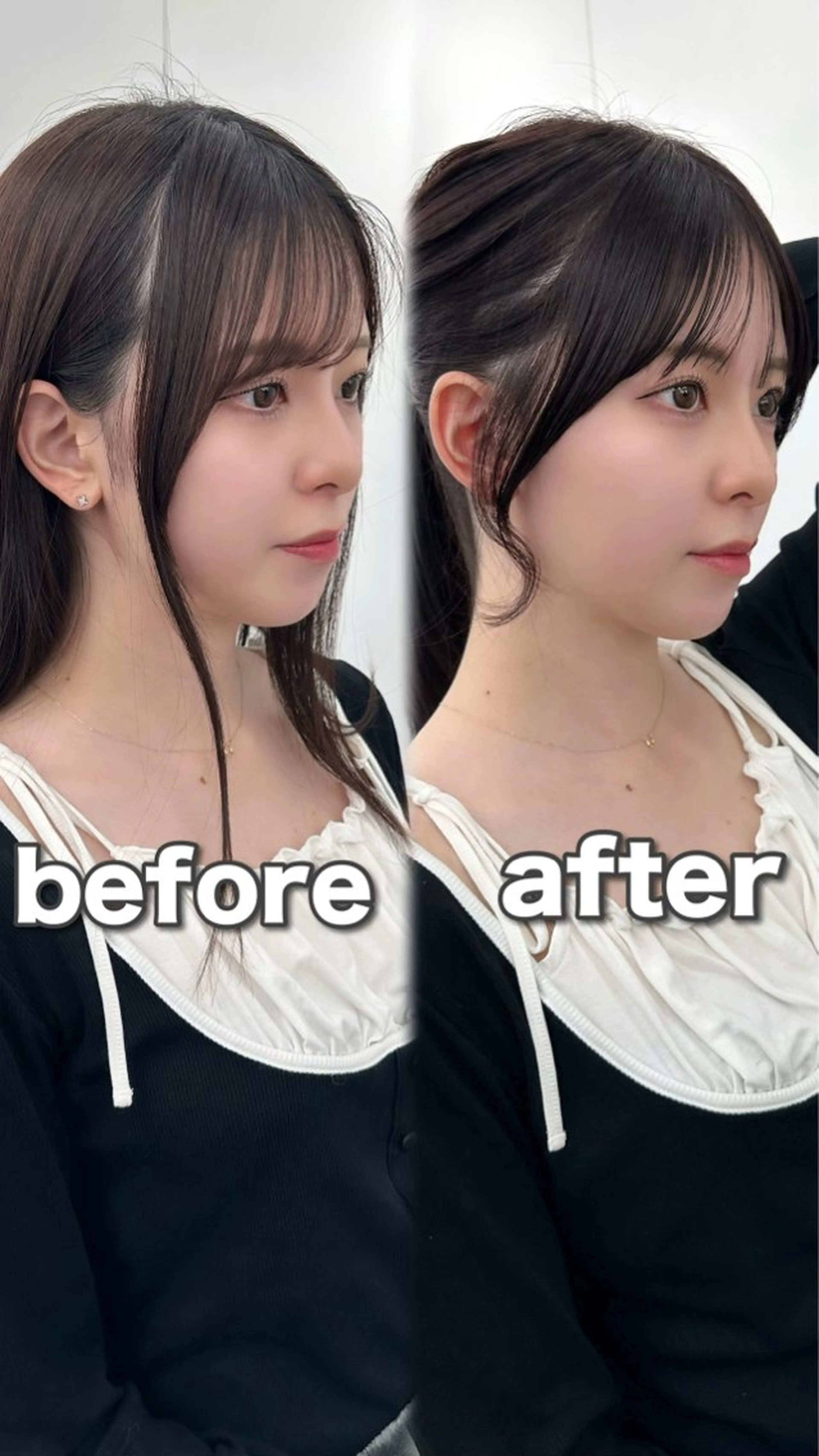 セミロング カット ヘアカラー トリートメント ヘッドスパ ヘアセット 前髪顔まわりカット 🌈中村海聖のヘアスタイル