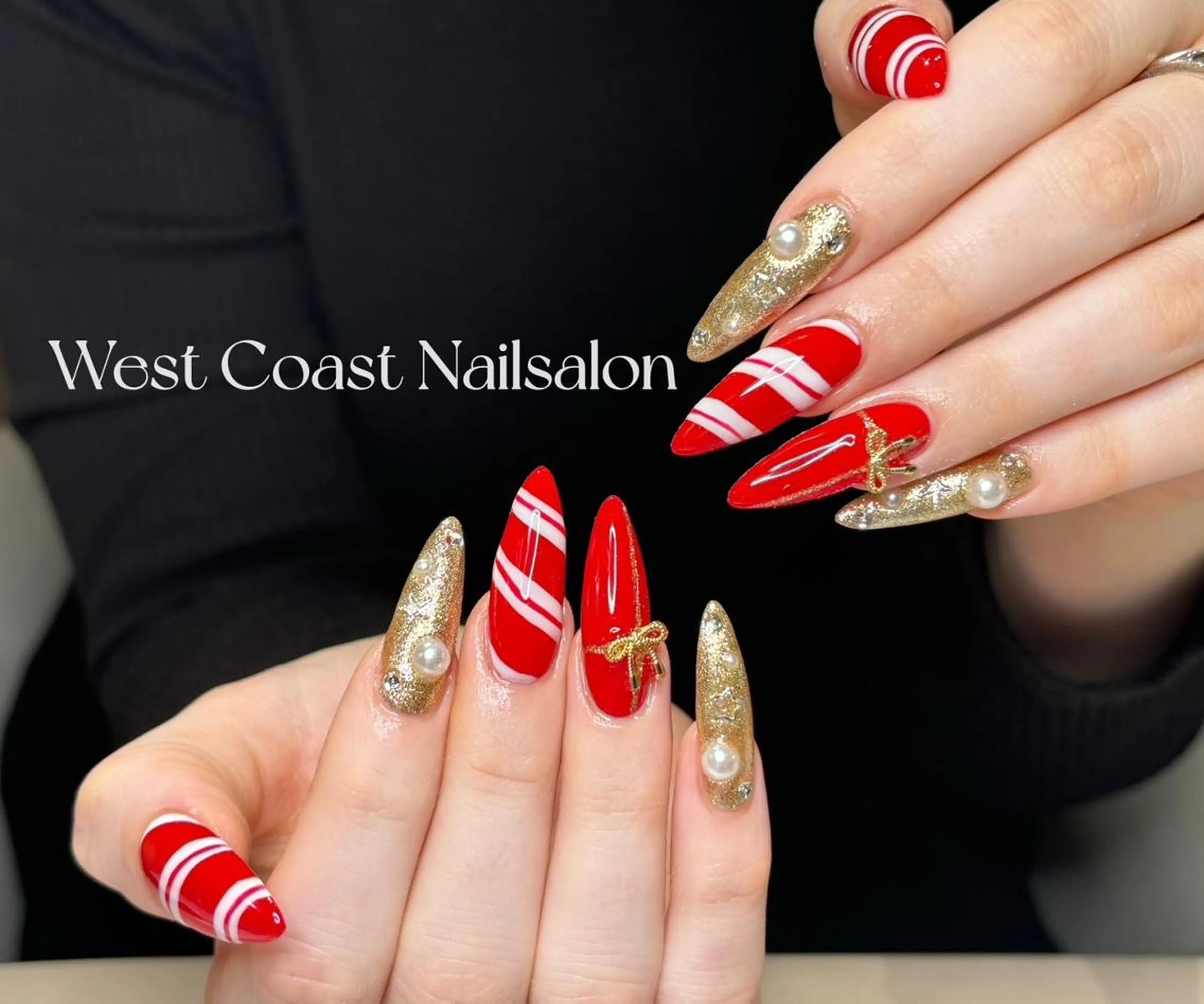 ネイル ニュアンスネイル オフィスネイル ツイードネイル 冬ネイル クリスマス west coast スカルプ専門店のネイルデザイン