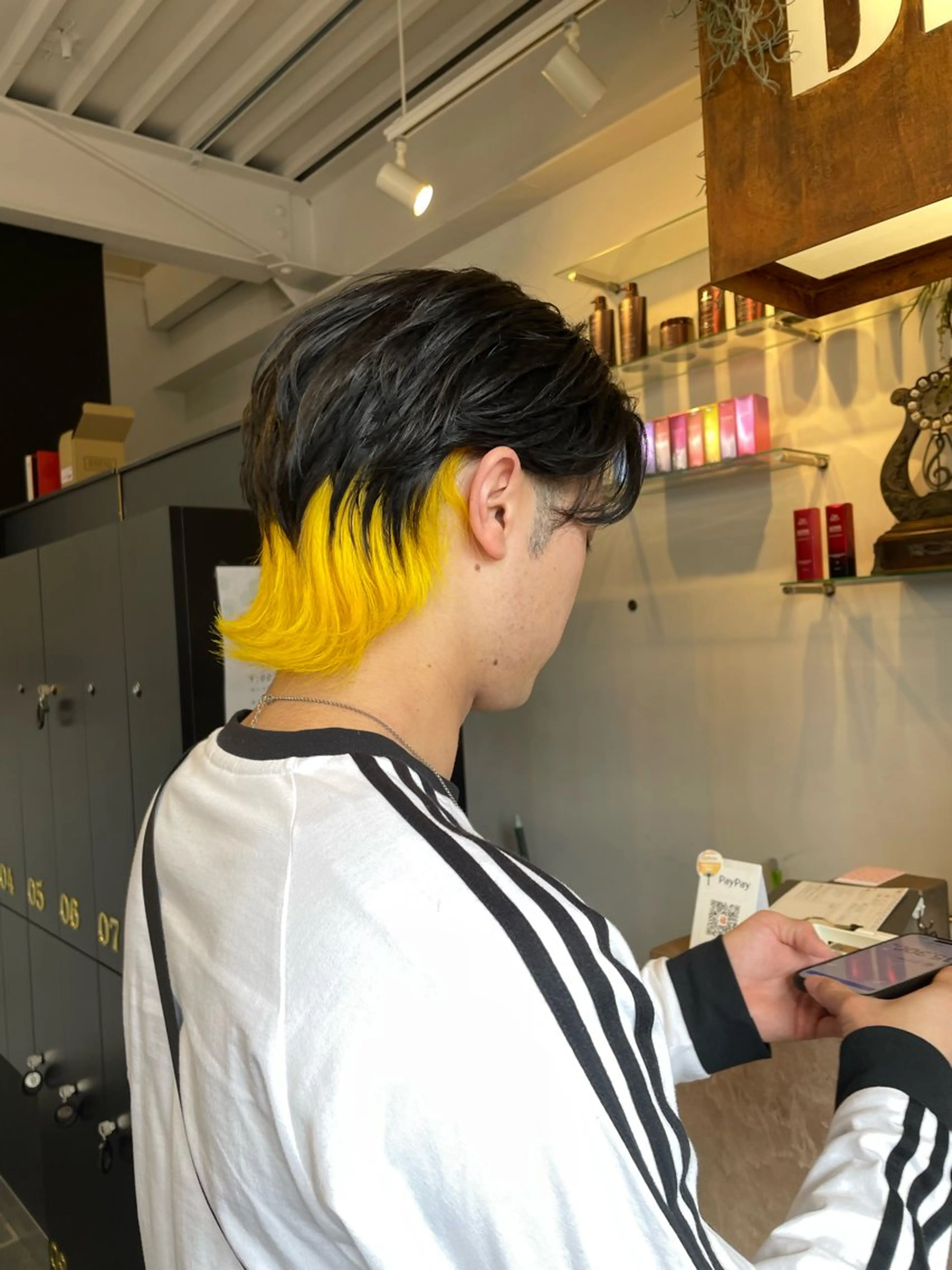 メンズ メンズインナーカラー メンズウルフカット ウルフカット ヘアカラー 🎀モテ・愛され/透 明感ヘアーせれん🎀のヘアスタイル