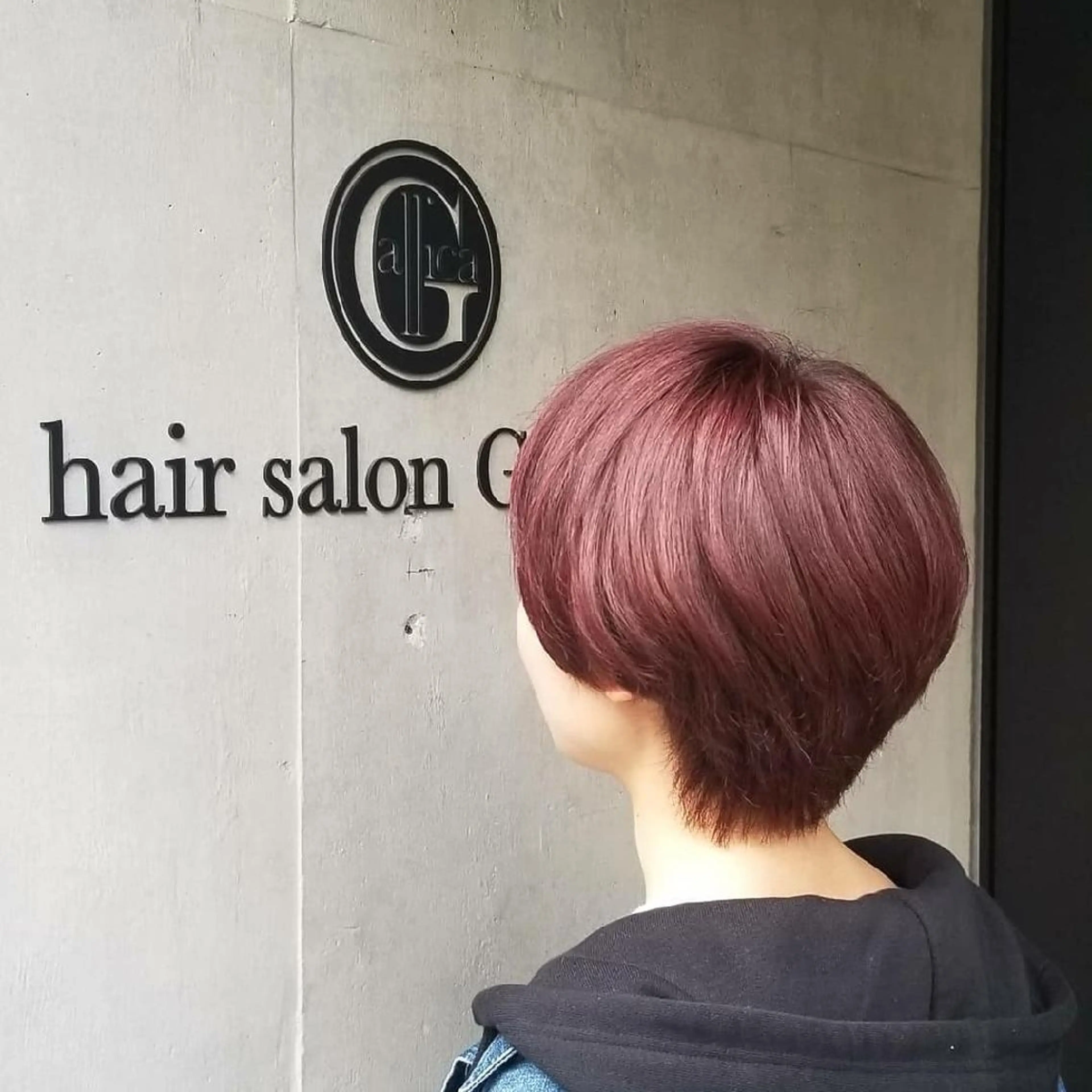 ミディアム カラー 透明感カラー ピンクカラー 🔴赤み消し/ 艶カラー落合　優🔴のヘアスタイル