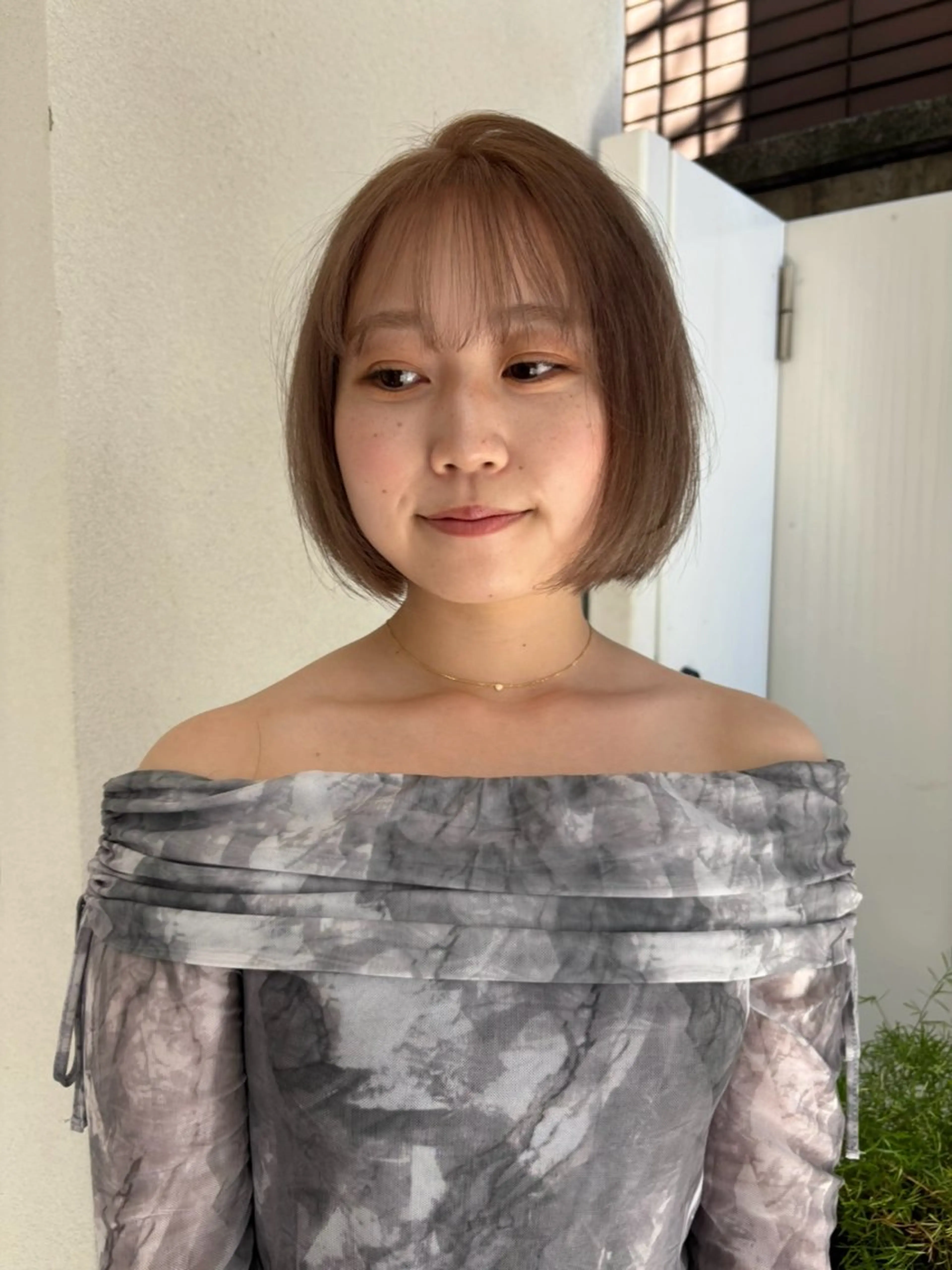 ショート カラー ベージュカラー 似合わせカット ヘアカラー トリートメント ヘッドスパ ヘアセット 🟠似合うカラー /ハイトーン🟠りりのヘアスタイル