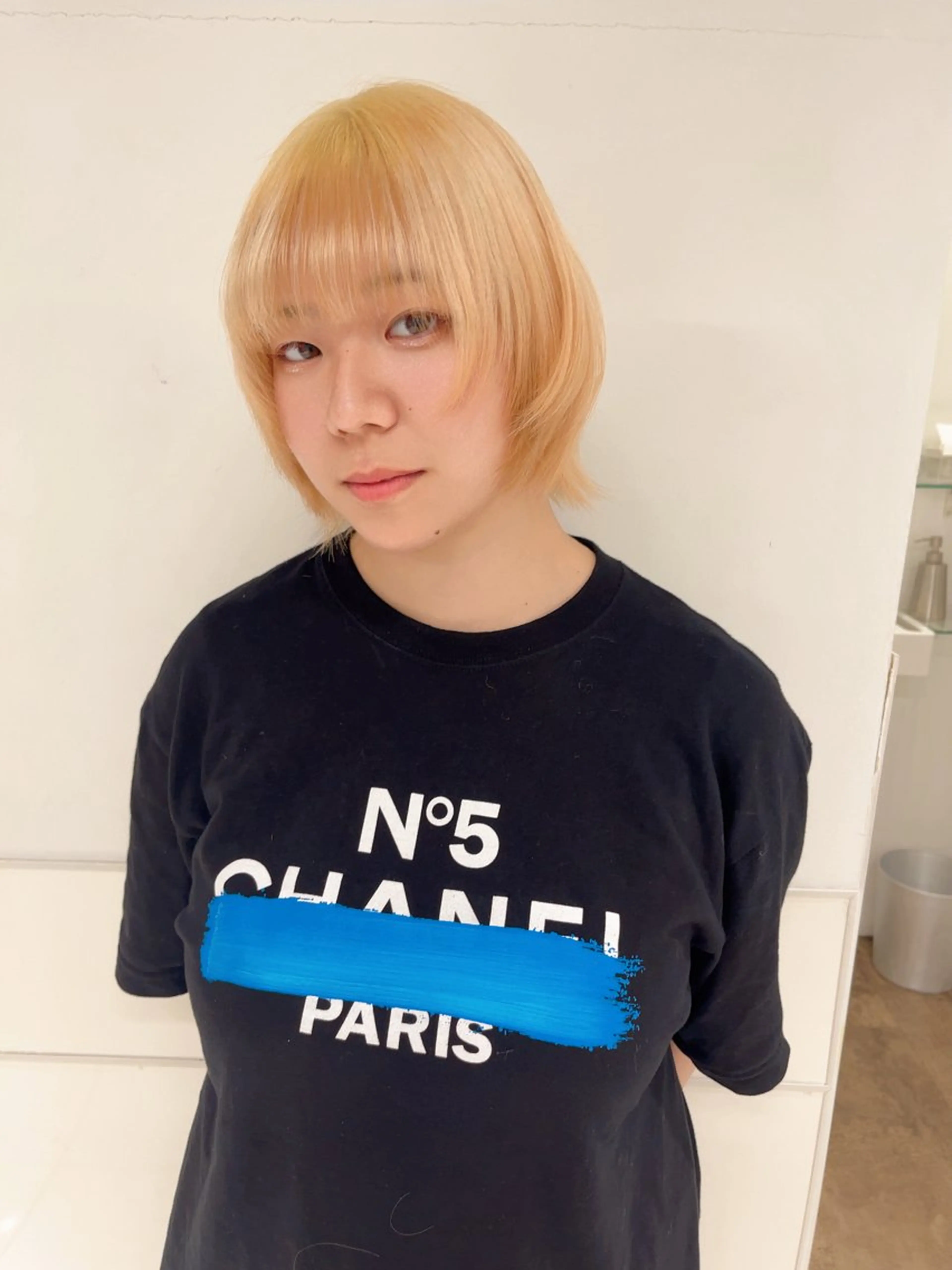 ミディアム りおな/エクステ /ミルクティーカラーのヘアスタイル