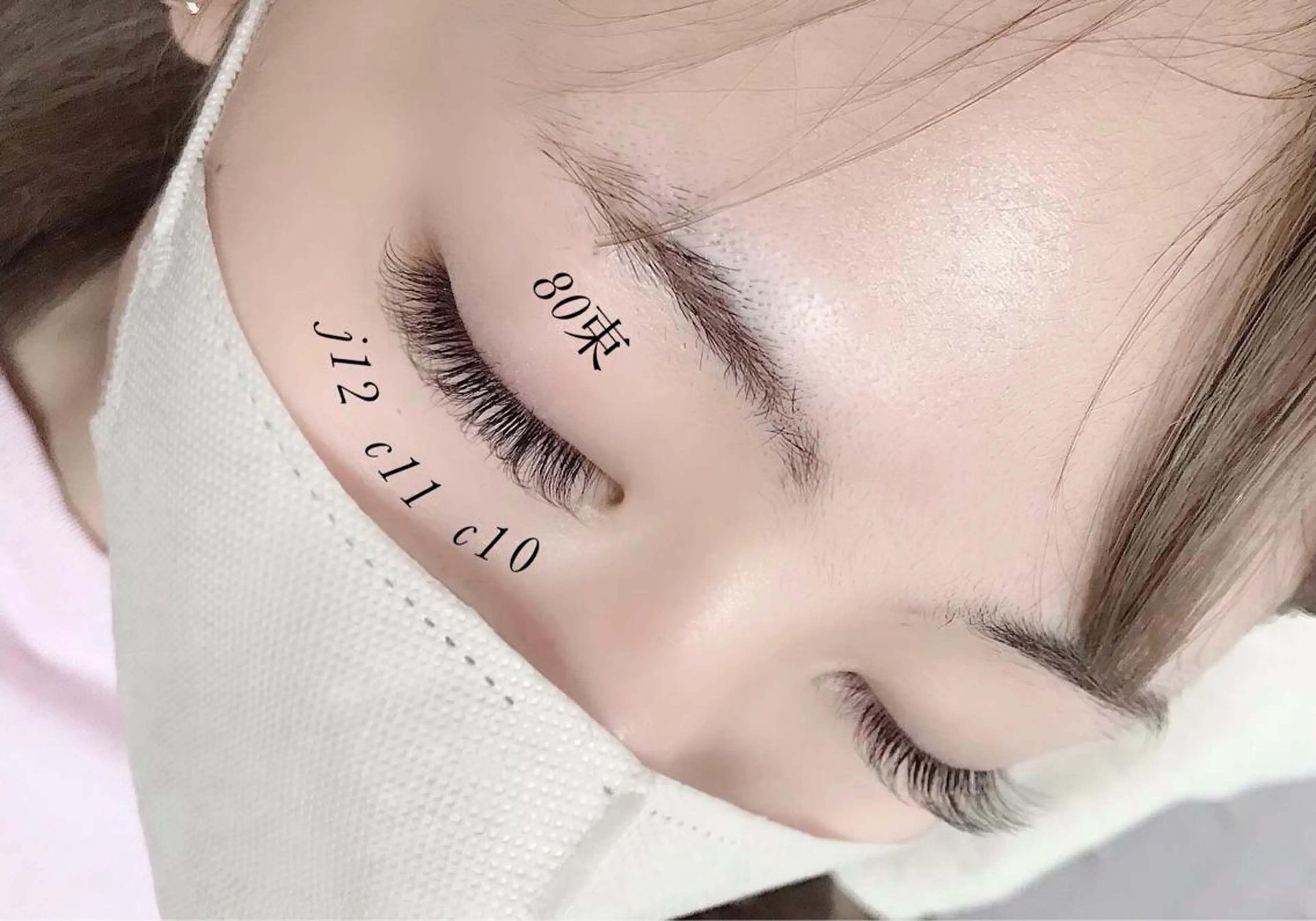 マツエク・マツパ バインドロック フラットラッシュ パリジェンヌラッシュリフト セクシー 一重×まつ毛パーマ eyelash presh yukaのマツエク・マツパデザイン