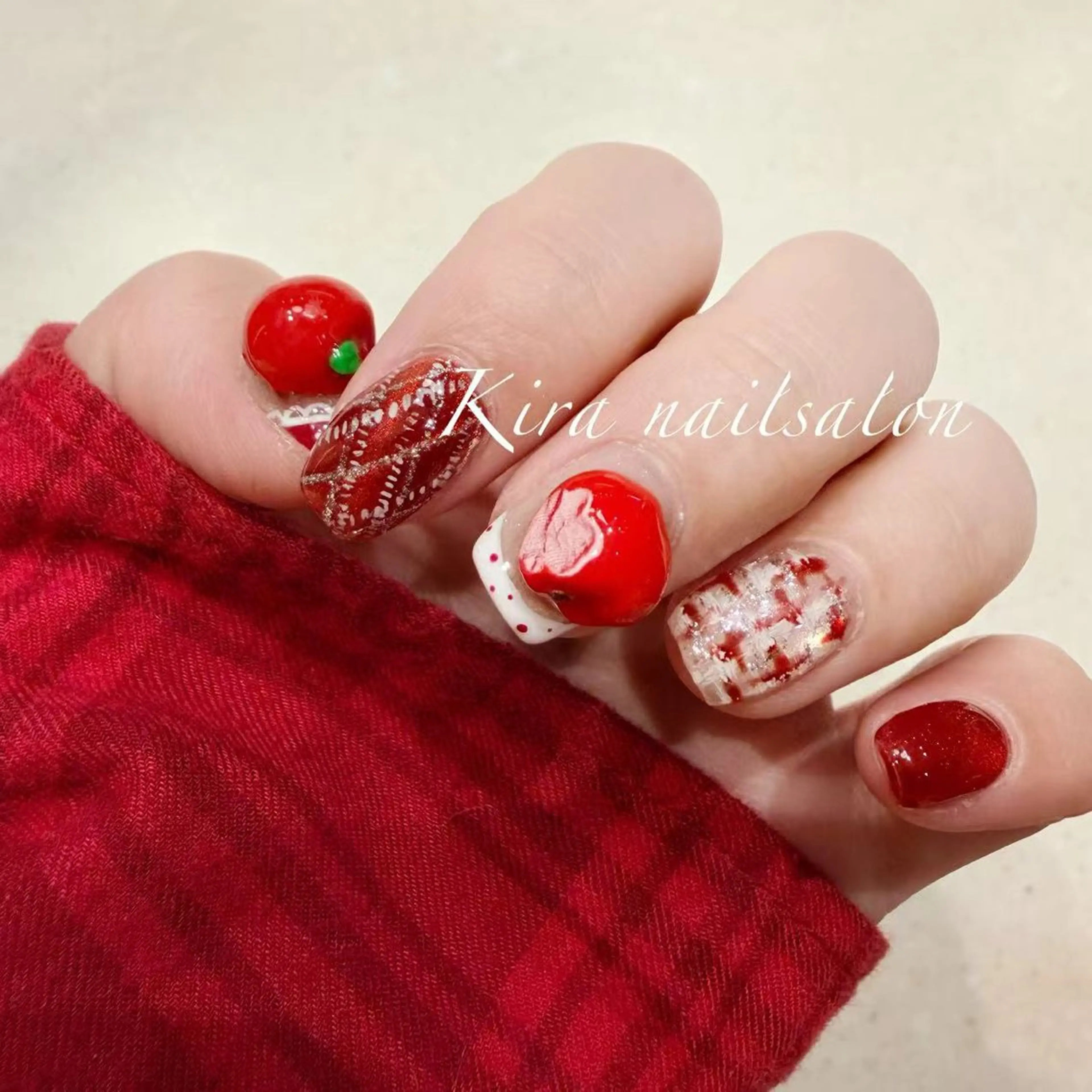 クリスマス正月デザイン(ショートネイル限定定額)の写真